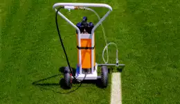 photo Uitrusting voor voetbalveld