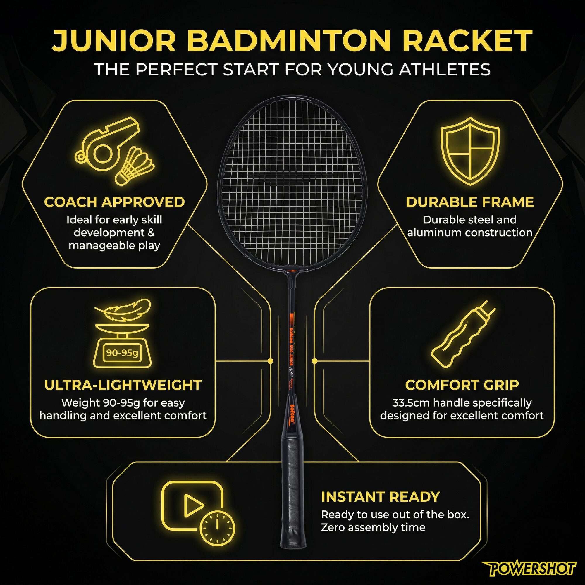 Image du produit : Badmintonrackets voor jeugdsporten