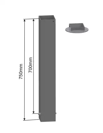 Bevestigingshoezen voor basketbaldoel - 100 x 100 m