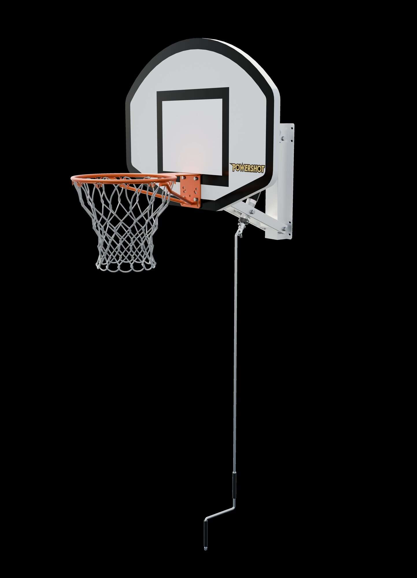 Image du produit : Basketbalhoepel - muurbevestiging & verstelbaar - Thuis of in de sporthal!