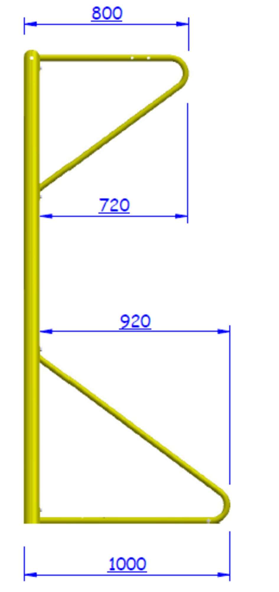 Image du produit : Beach soccer doel verplaatsbaar – 5,5x2,2 m