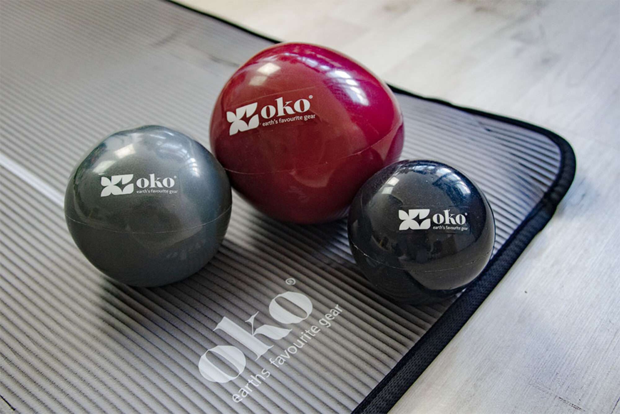 Image du produit : OKO zand verzwaarde PVC bal keuze uit gewichten: 0,5kg 1kg of 2kg