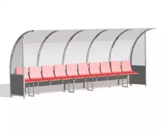 Footbal Dugout 2 - 5m
