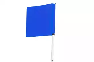 Lot de 4 drapeaux de corner pour poteaux FA091 - Bleu