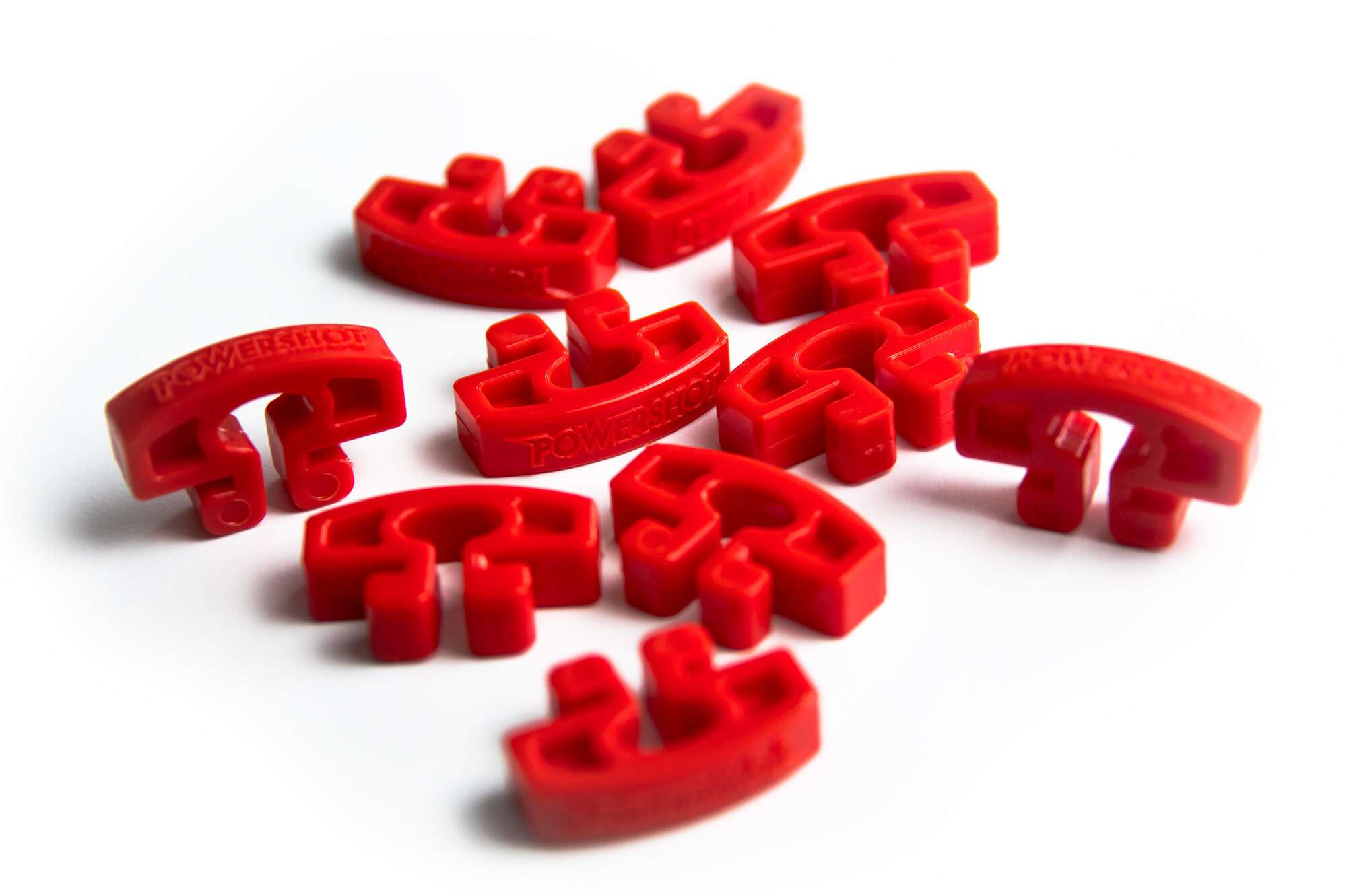 Image du produit : Crochet de filet pour but en aluminium 120 x 100 mm (lot de 10) Rouge