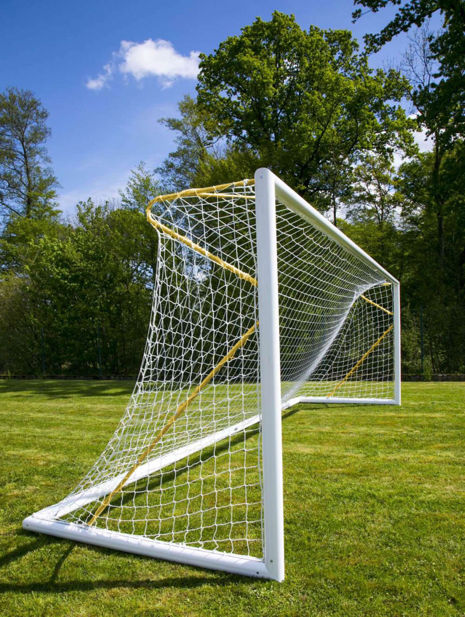 Image du produit : 11-a-side voetbaldoel - Verplaatsbaar - Aluminium - PROFESSIONAL - Geel