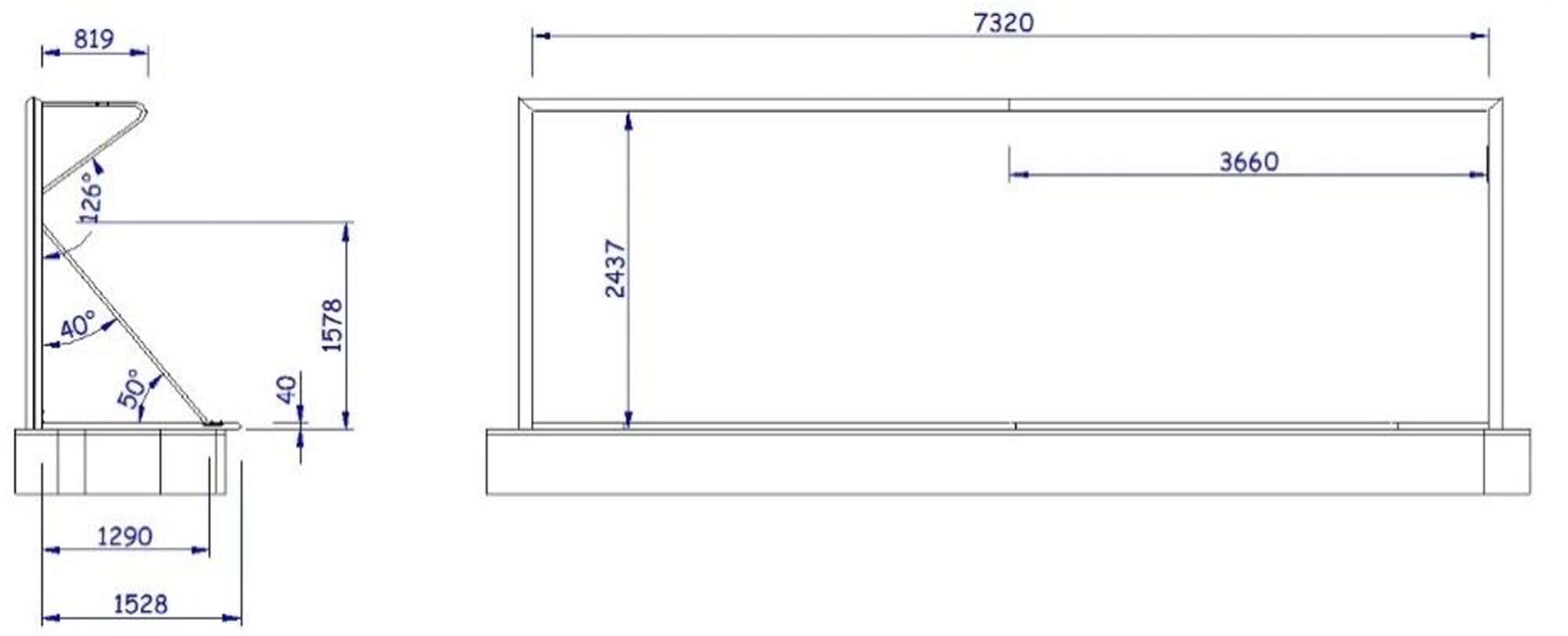 Image du produit : 11-a-side voetbaldoel - Aluminium - ECO