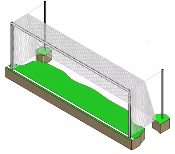 Image du produit : 11-a-side voetbaldoel - Aluminium - PROFESSIONNEL