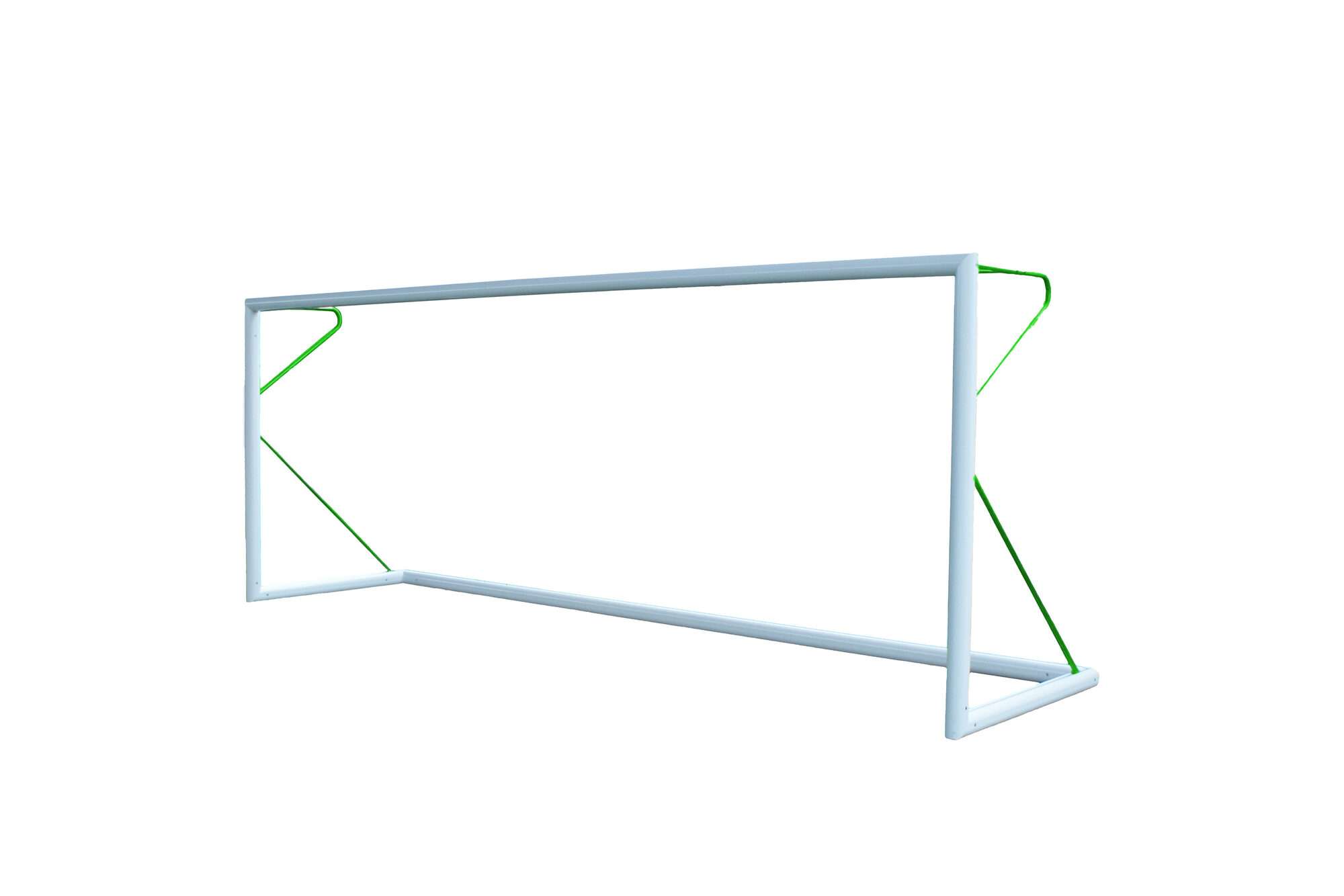 Image du produit : Voetbaldoel 3 x 1 m - Verplaatsbaar - Aluminium Ø80mm - Groen