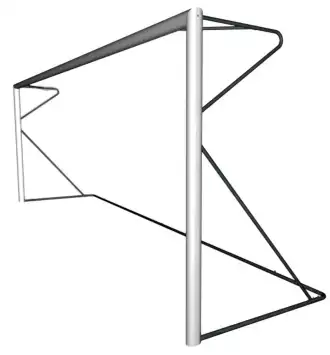 Vervoerbaar Voetbaldoel (2) - Aluminium - 6 x 2,1 m