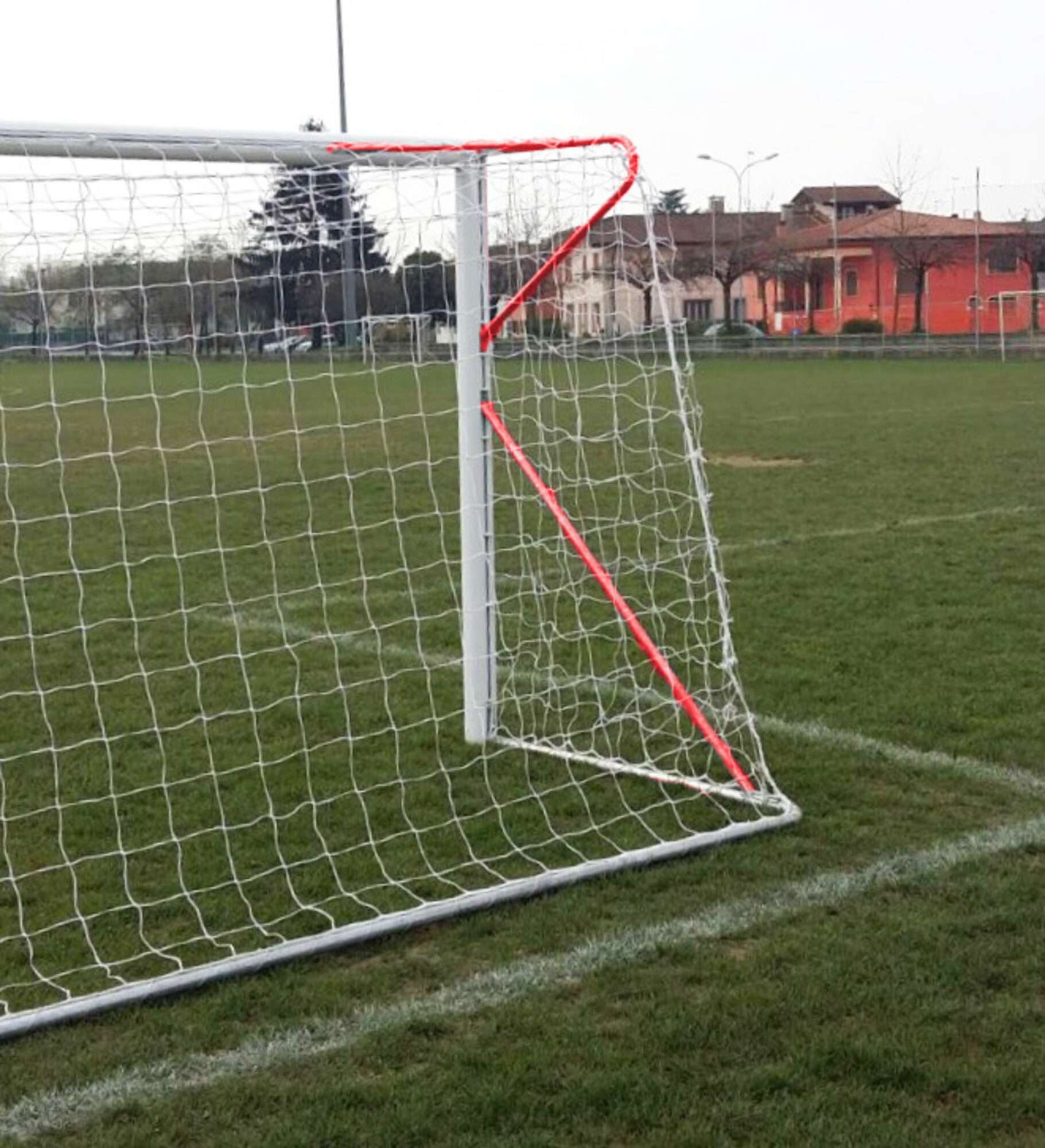 Image du produit : Verplaatsbaar 8-a-side voetbaldoel - Rood