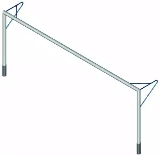 Image du produit : Aluminium jeugd voetbaldoel 6 x 2,1m