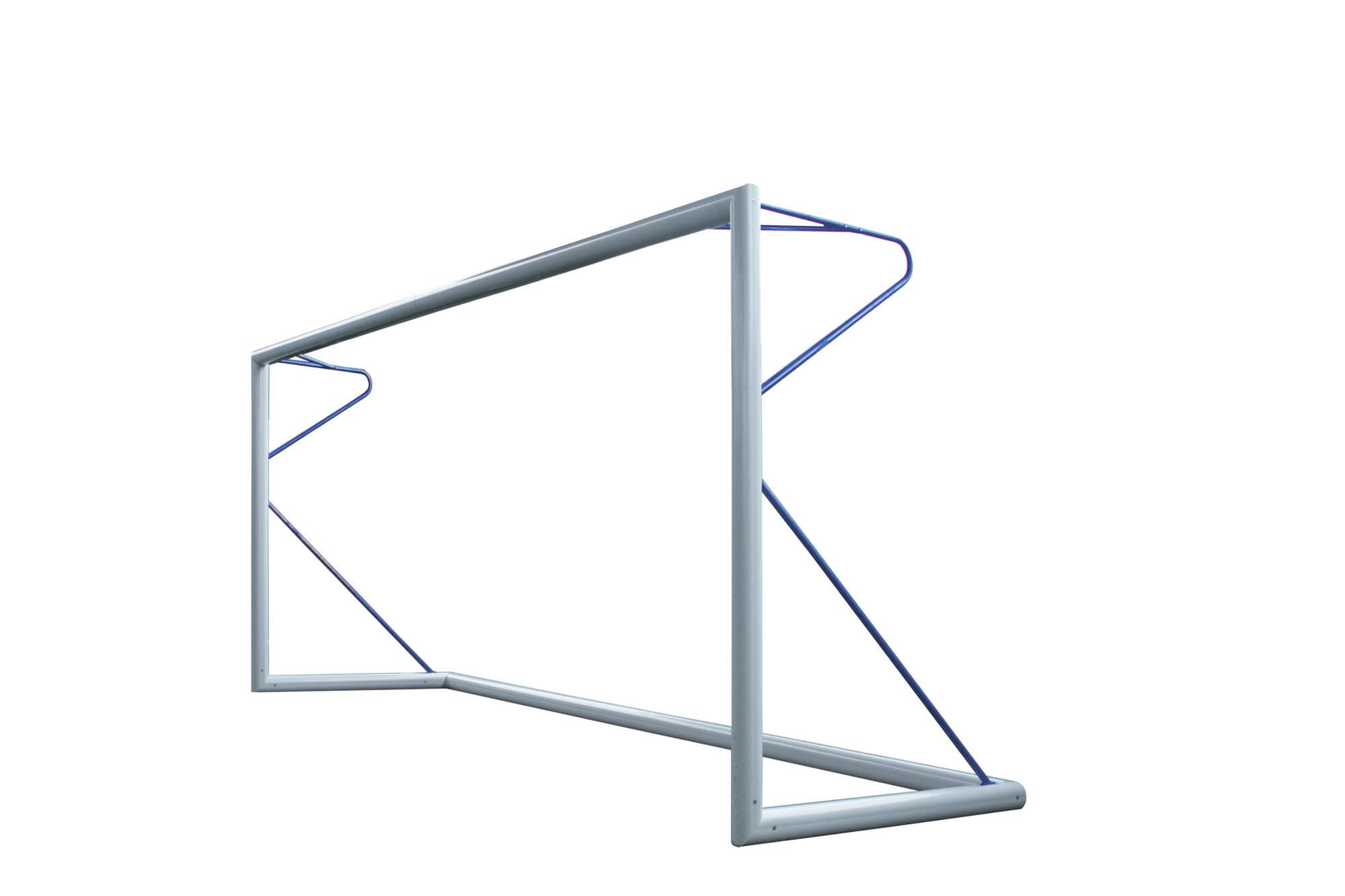 Image du produit : 8-a-side voetbaldoel (5m x 2m) - Verplaatsbaar - Aluminium 80mm - Blauw