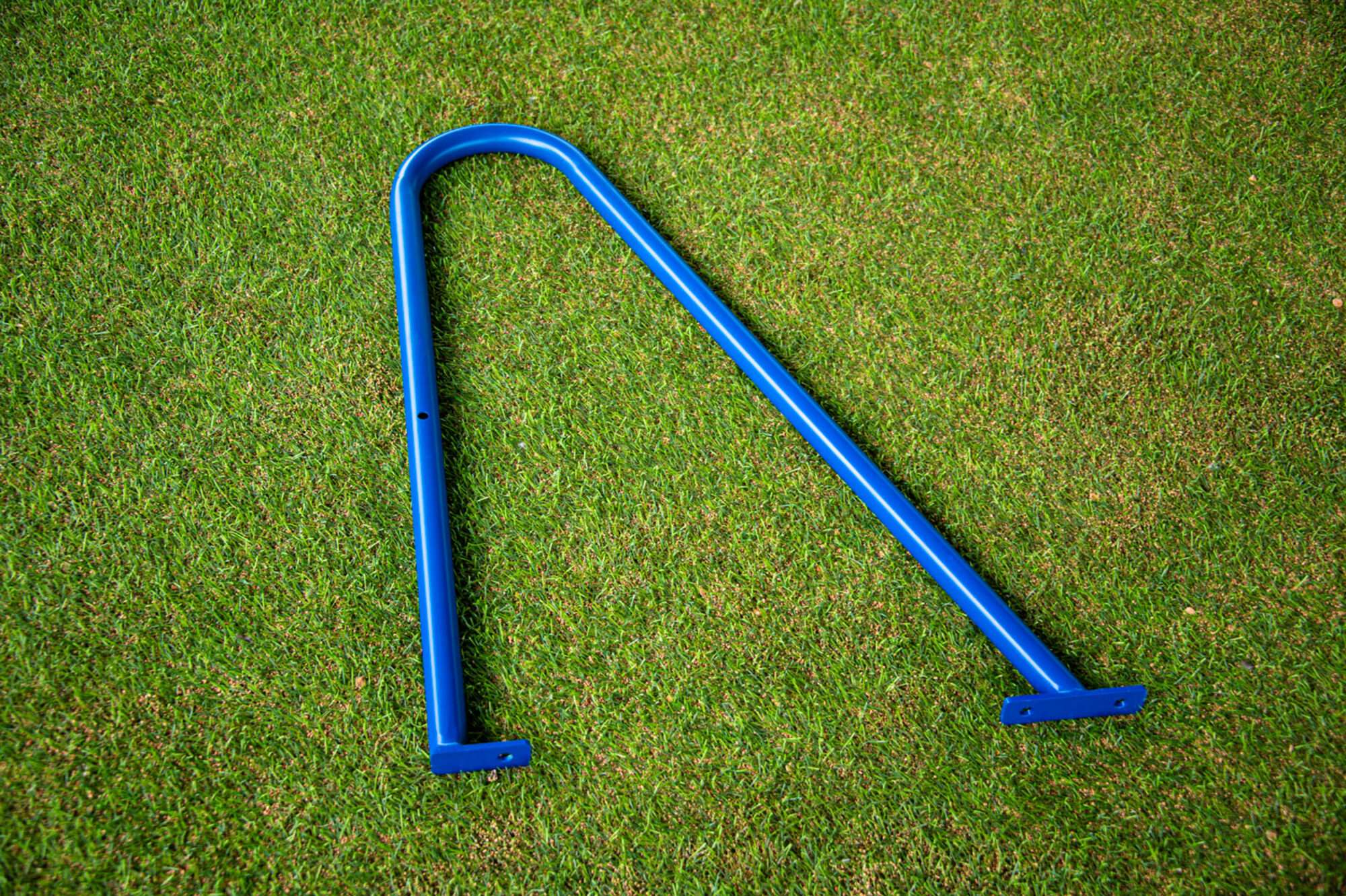 Image du produit : 8-a-side voetbaldoel (5m x 2m) - Verplaatsbaar - Aluminium 80mm - Blauw