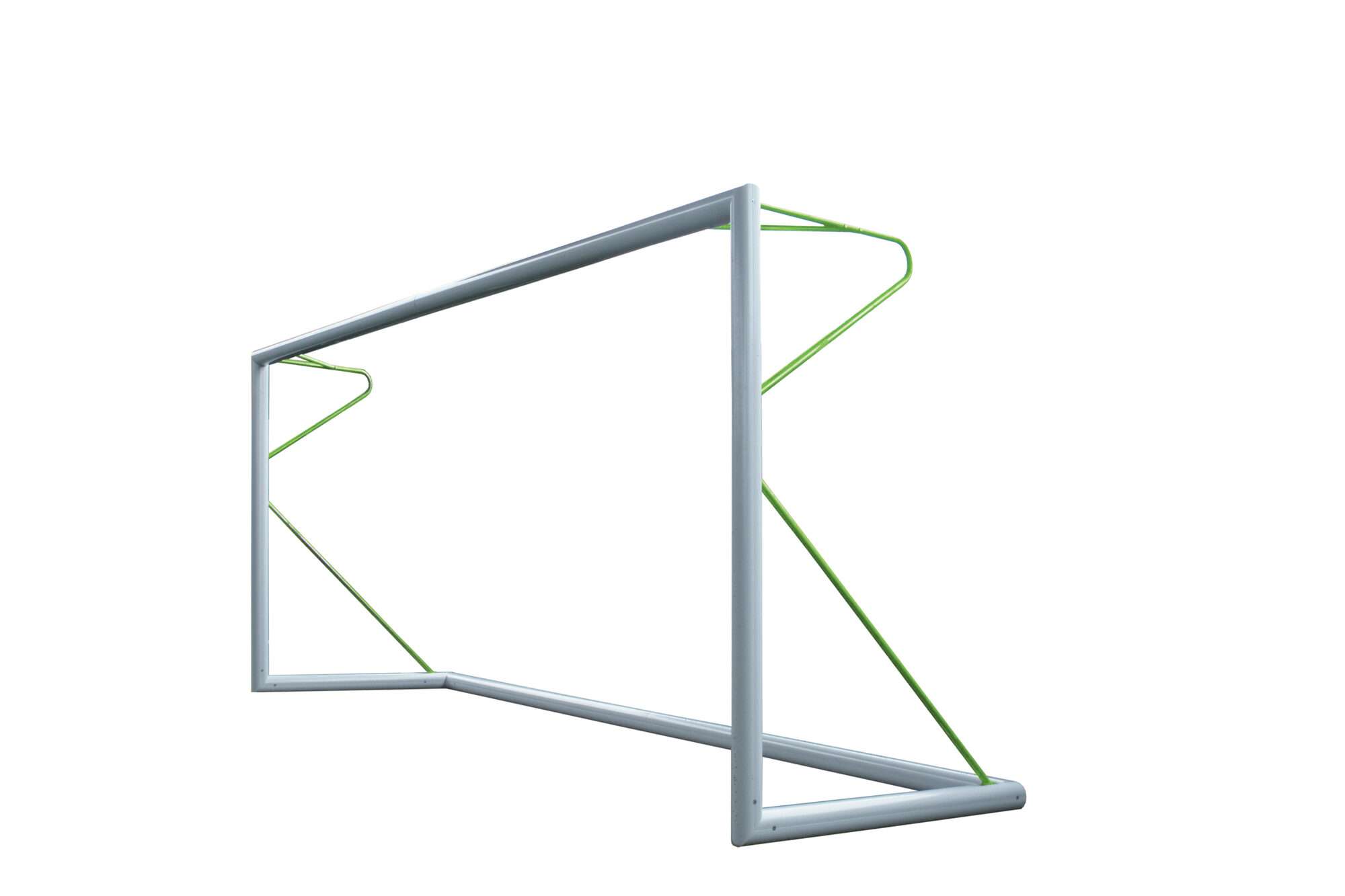 Image du produit : 8-a-side voetbaldoel (5m x 2m) - Verplaatsbaar - Aluminium 80mm - Groen