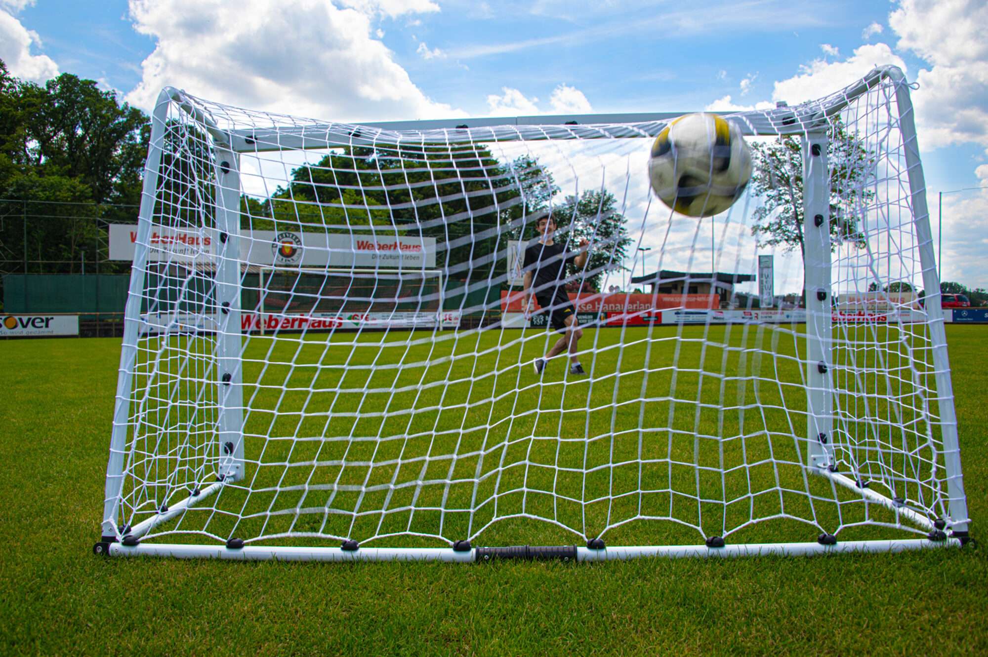 Image du produit : Mini but de foot POWERSHOT aluminium 2 x 1,2 m