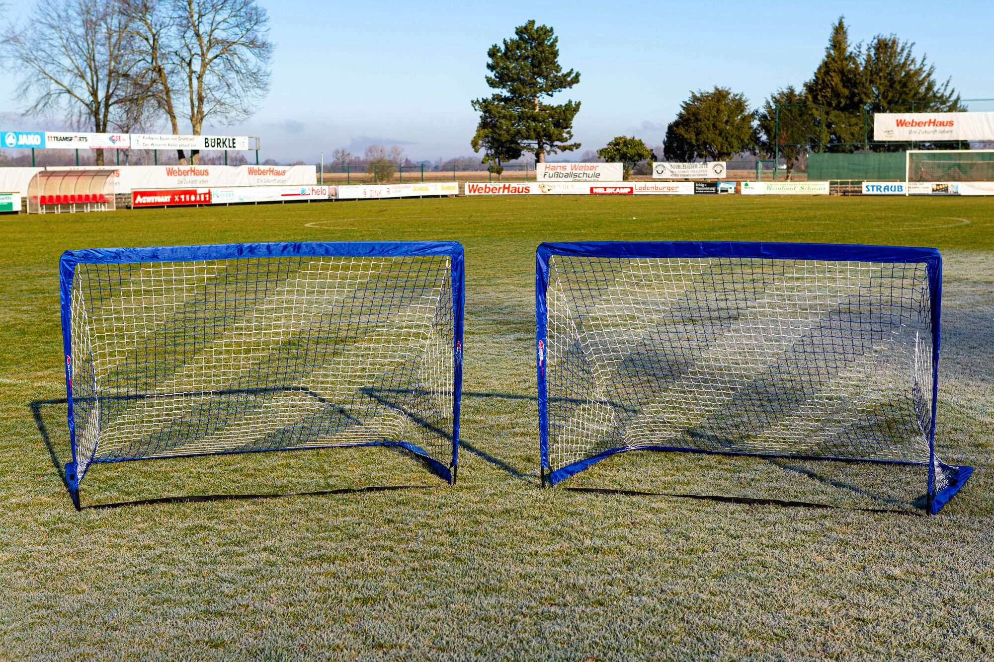 Image du produit : POWERSHOT® 2x Pop Up Goals 1,2x0,9m ( 4' x 3' ) blue/white