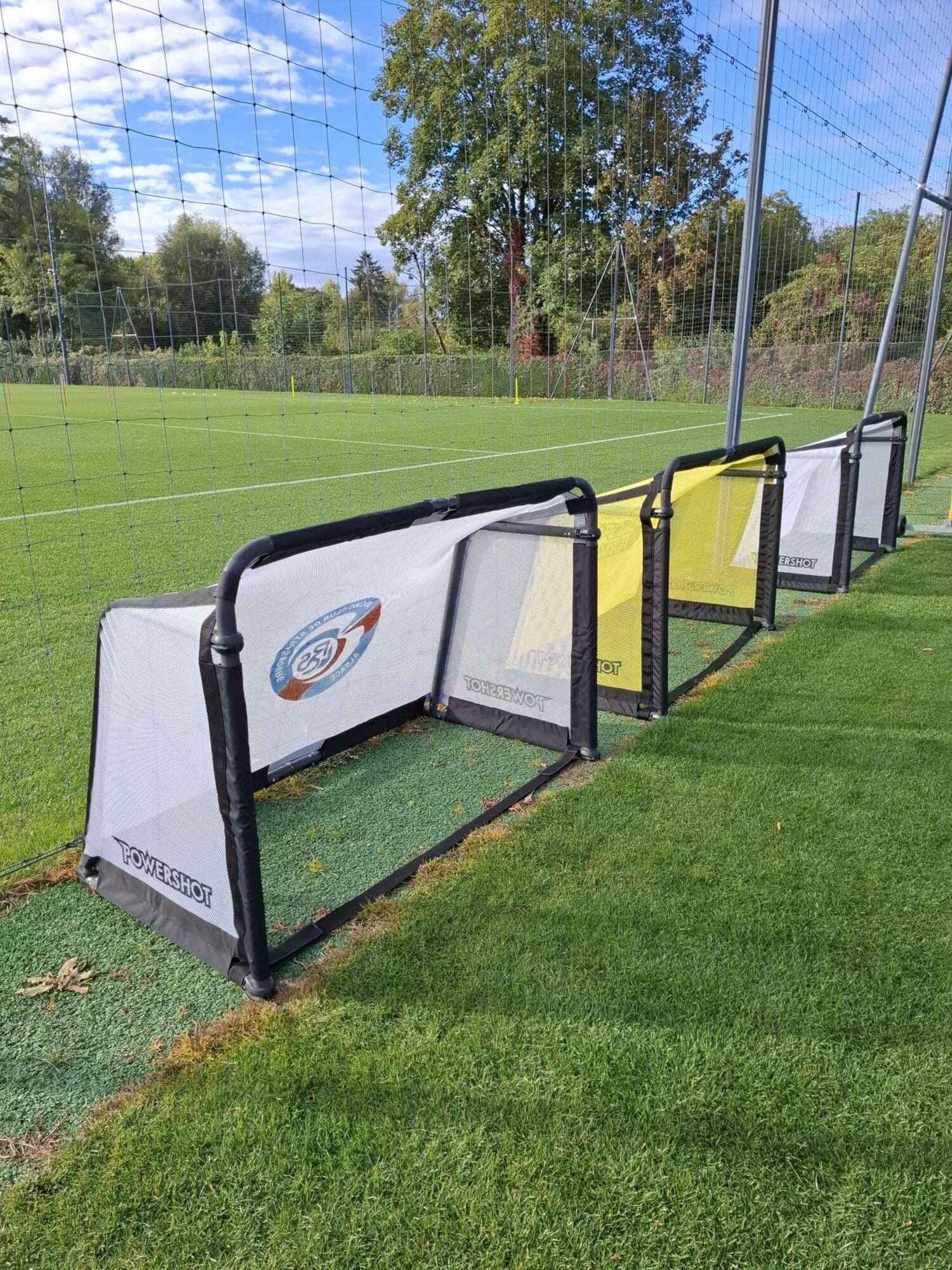 Image du produit : Mini but de foot POWERSHOT aluminium 1,5 x 1 m PLIABLE