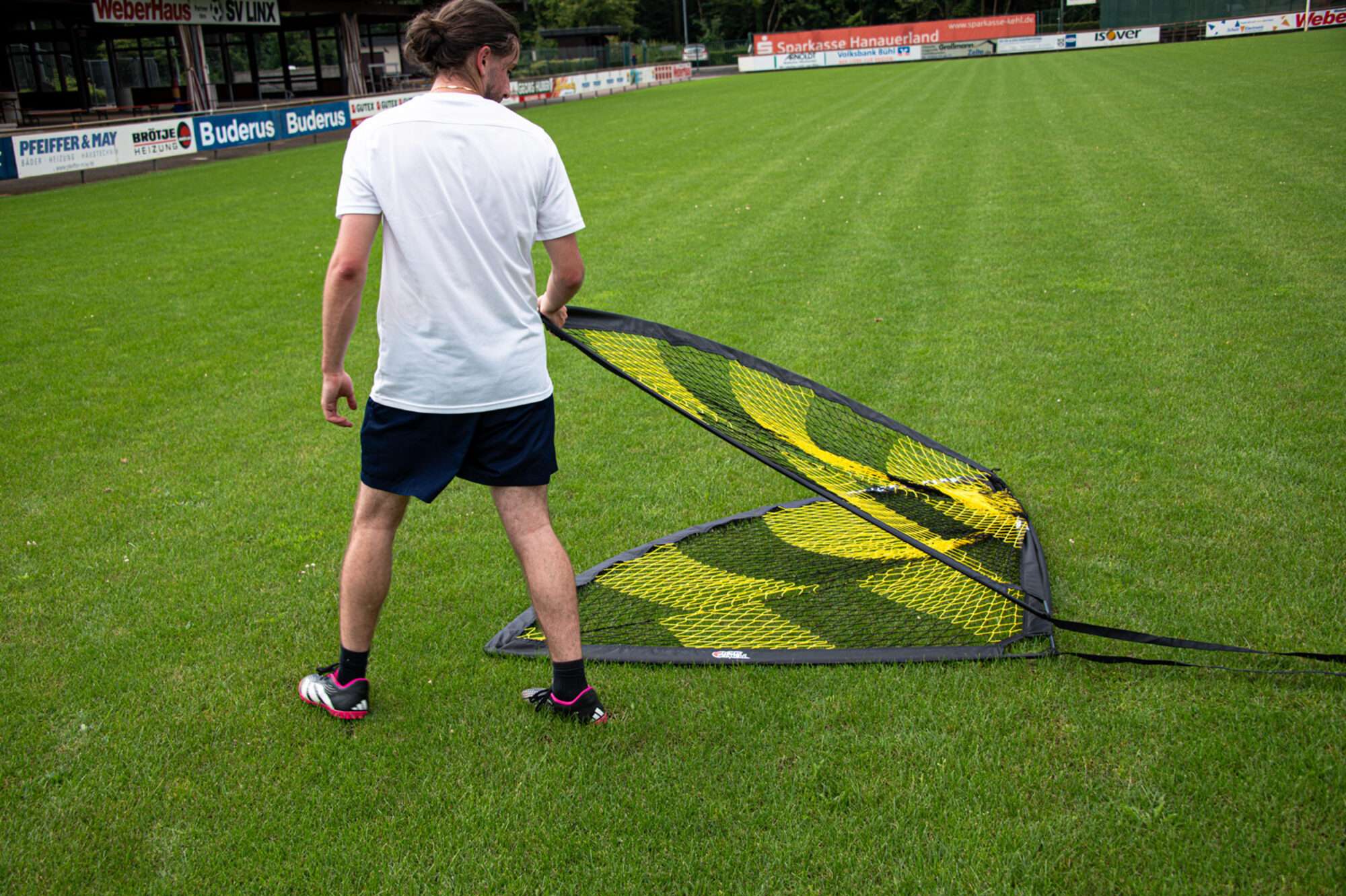 Image du produit : Paire de but POP UP 2,2x1,5m noir/jaune