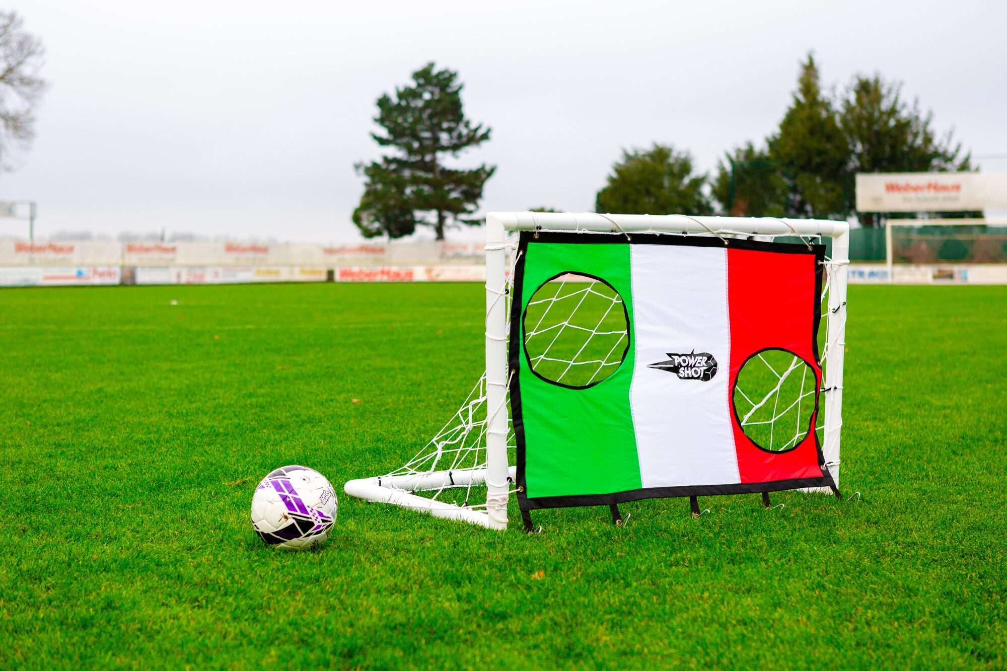 Image du produit : Voetbaldoel (1,2m x 0,8m - PVC) + Italië schietmuur