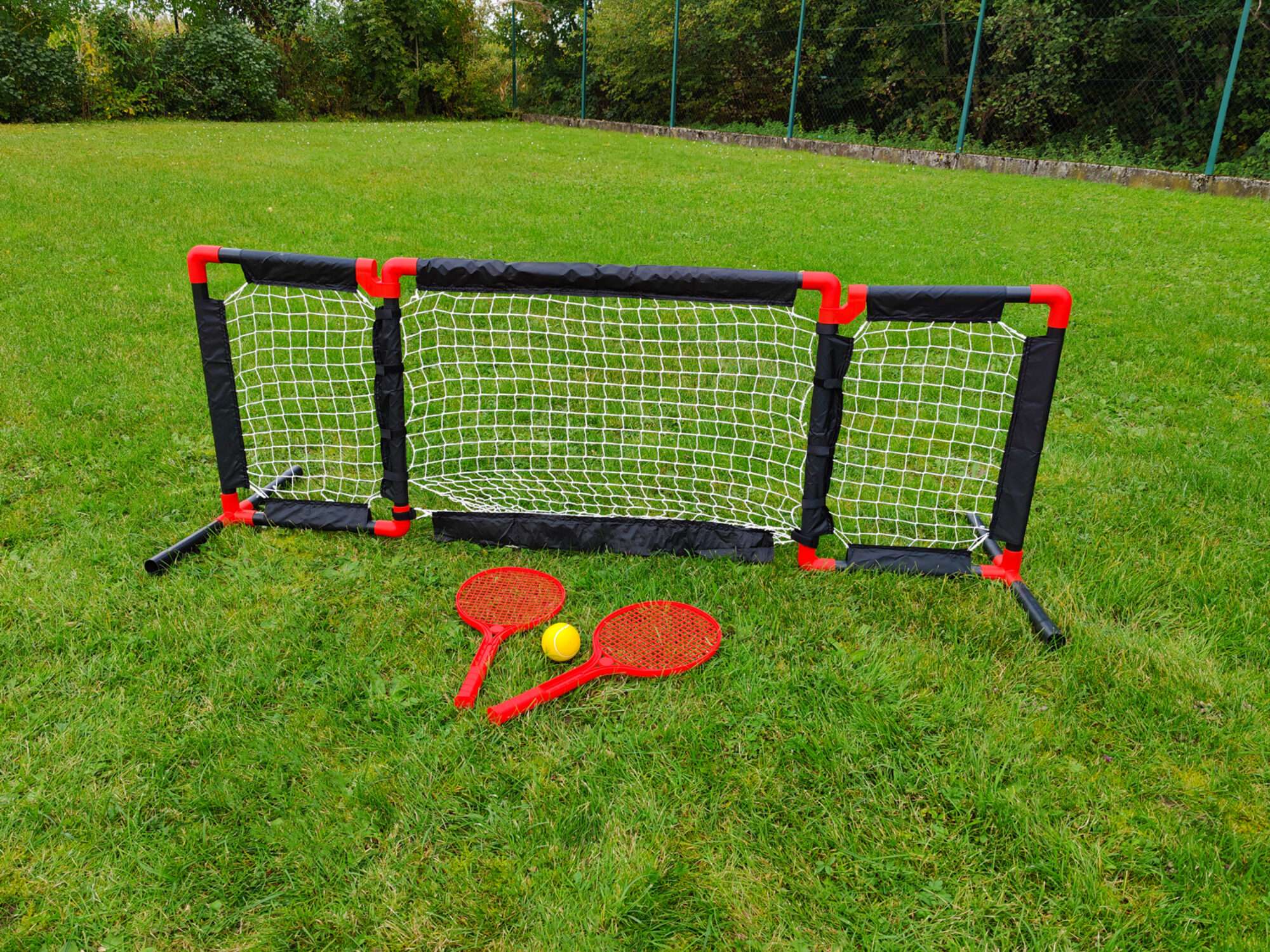 Image du produit : Voetbaldoel - Tennisnet - 2 in 1 - 90 x 60 cm
