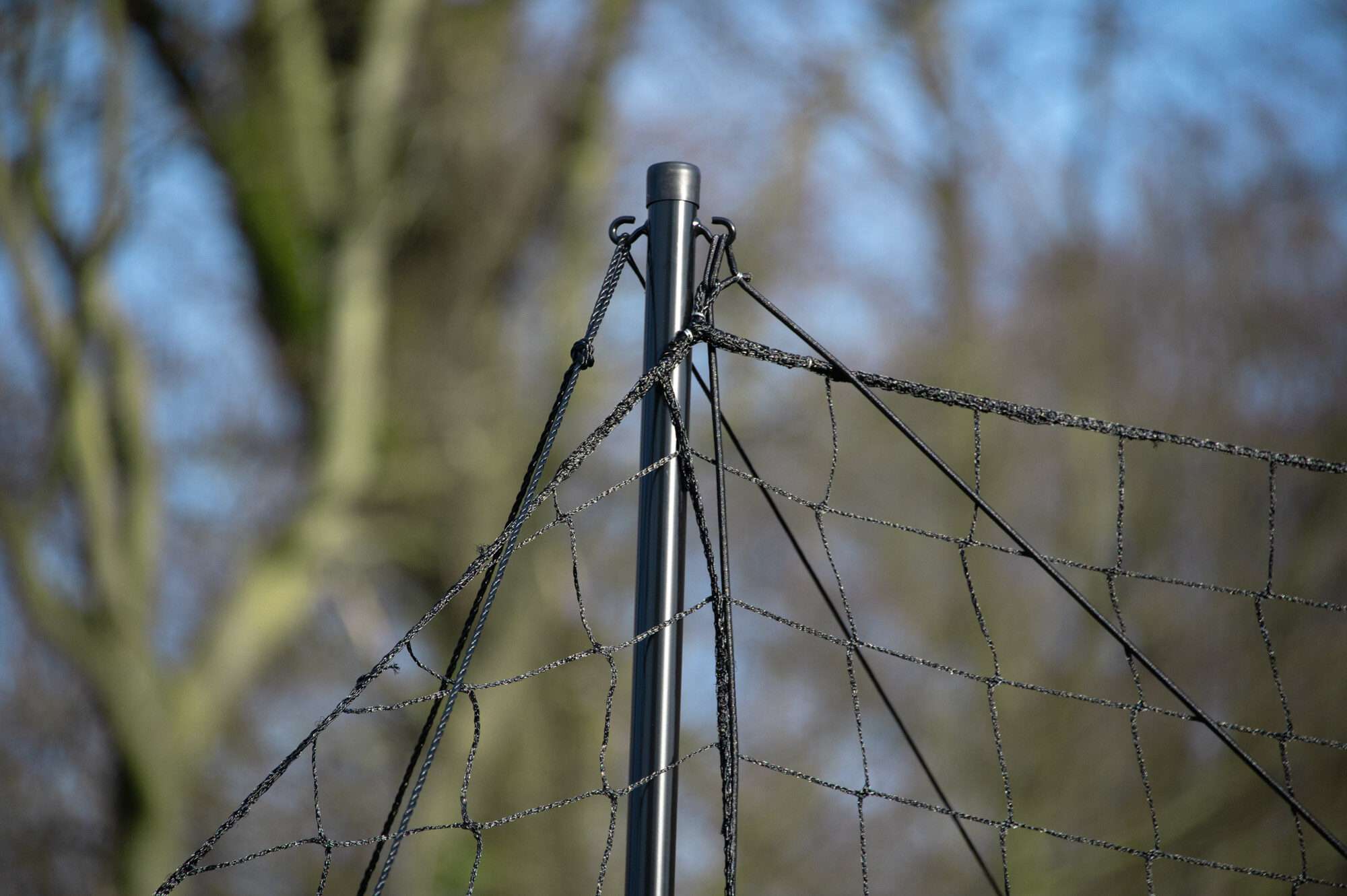 Image du produit : Voetbaldoel - 3,70 x 1,80 m - geïntegreerd beschermingsnet 6,50 x 3 m