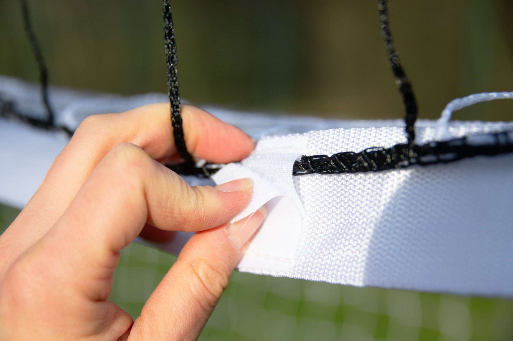 Image du produit : Voetbaldoel - 3,70 x 1,80 m - geïntegreerd beschermingsnet 6,50 x 3 m