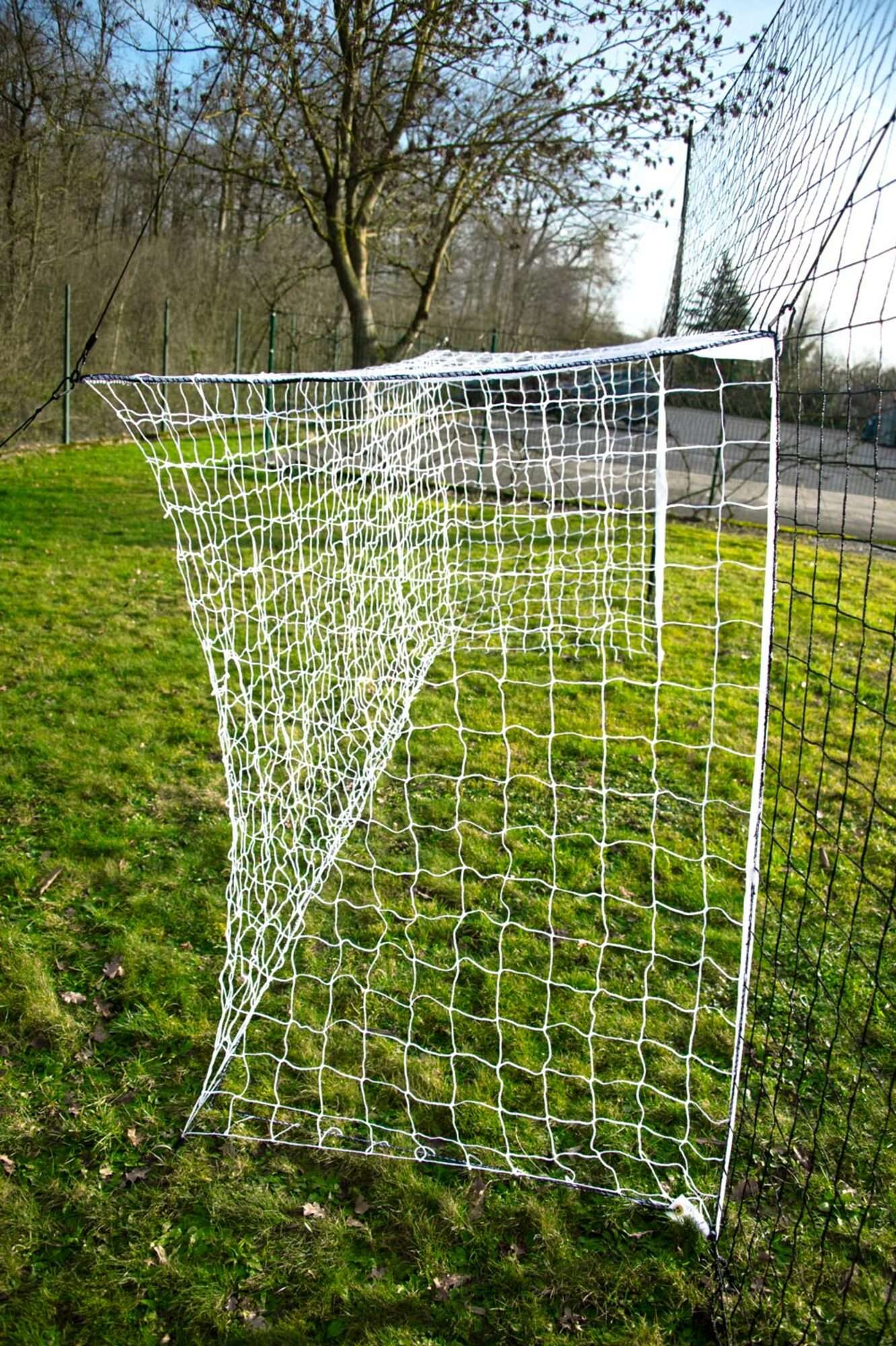 Image du produit : Voetbaldoel - 3,70 x 1,80 m - geïntegreerd beschermingsnet 6,50 x 3 m