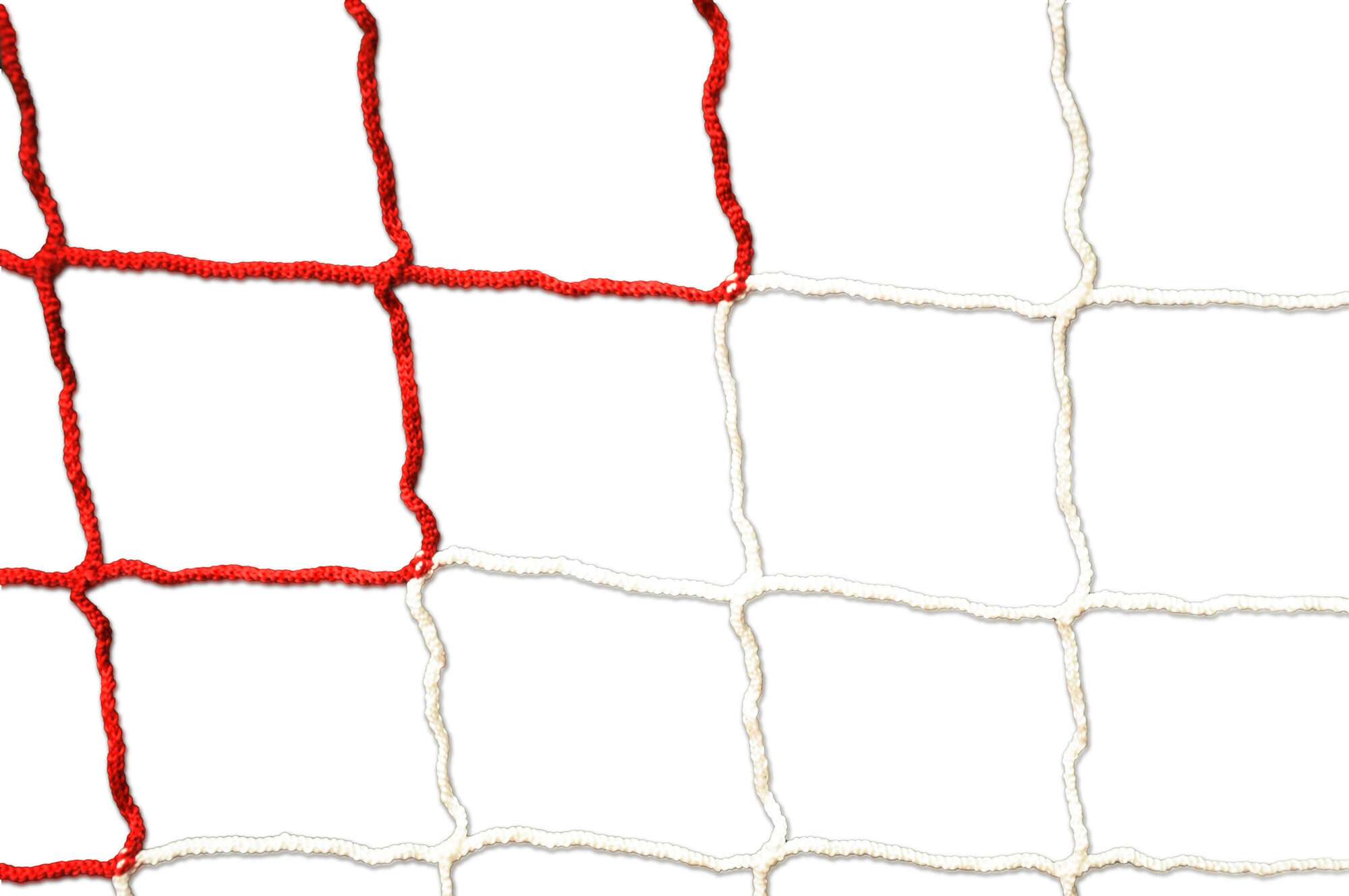 Image du produit : Filet de Football- 6 x 2.1 m - 3 mm - ROUGE/BLANC