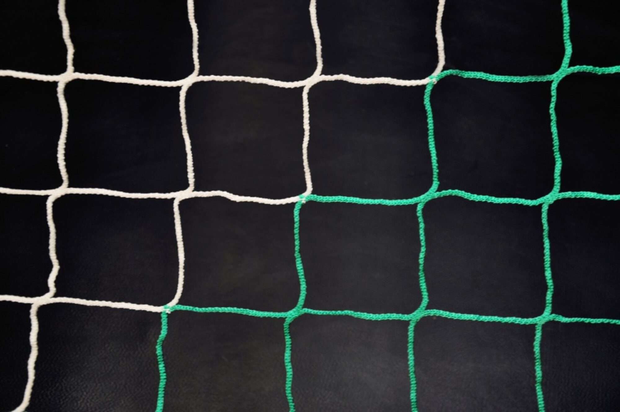 Image du produit : 2-kleurig voetbalnet voor WK voetbaldoel 4mm - Wit / groen