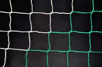2-kleurig voetbalnet voor WK voetbaldoel 4mm - Wit / groen
