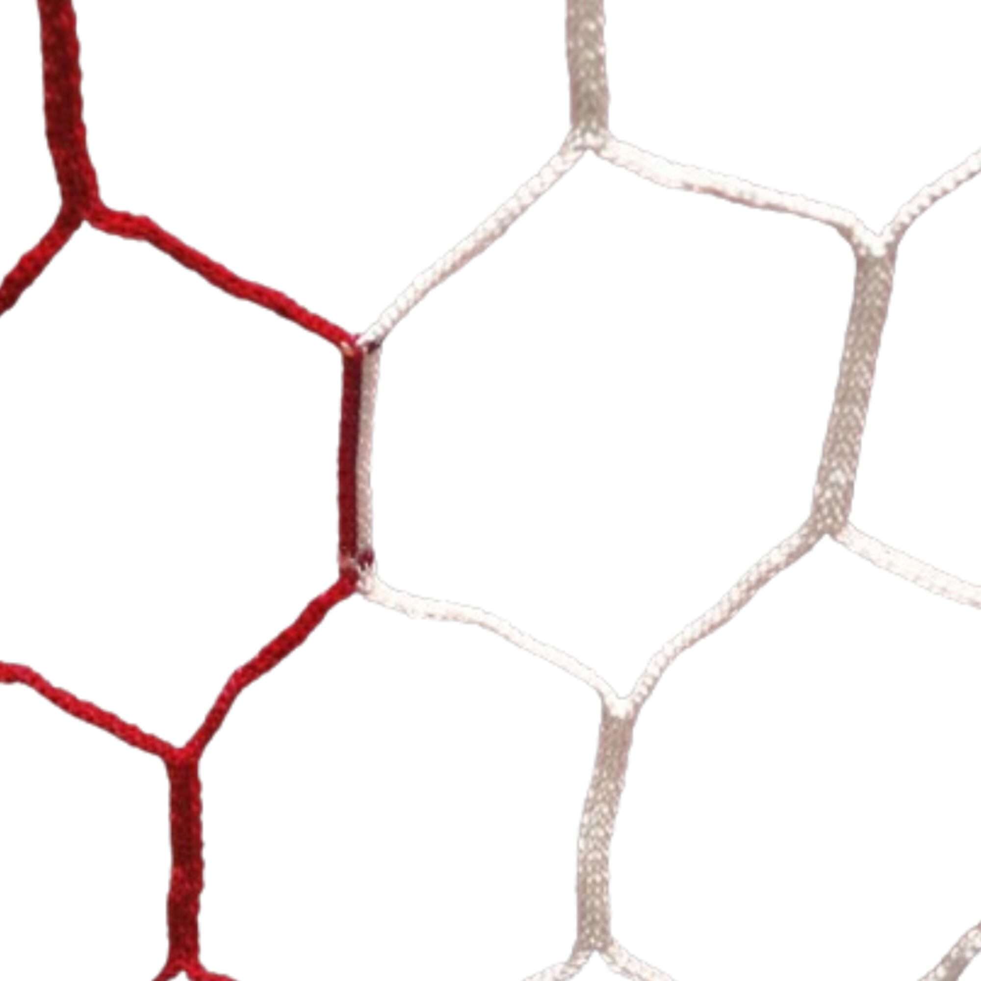 Image du produit : POWERSHOT® Stadium Box Goal Net - 4.5mm - HEXAGONAL - RED/WHITE