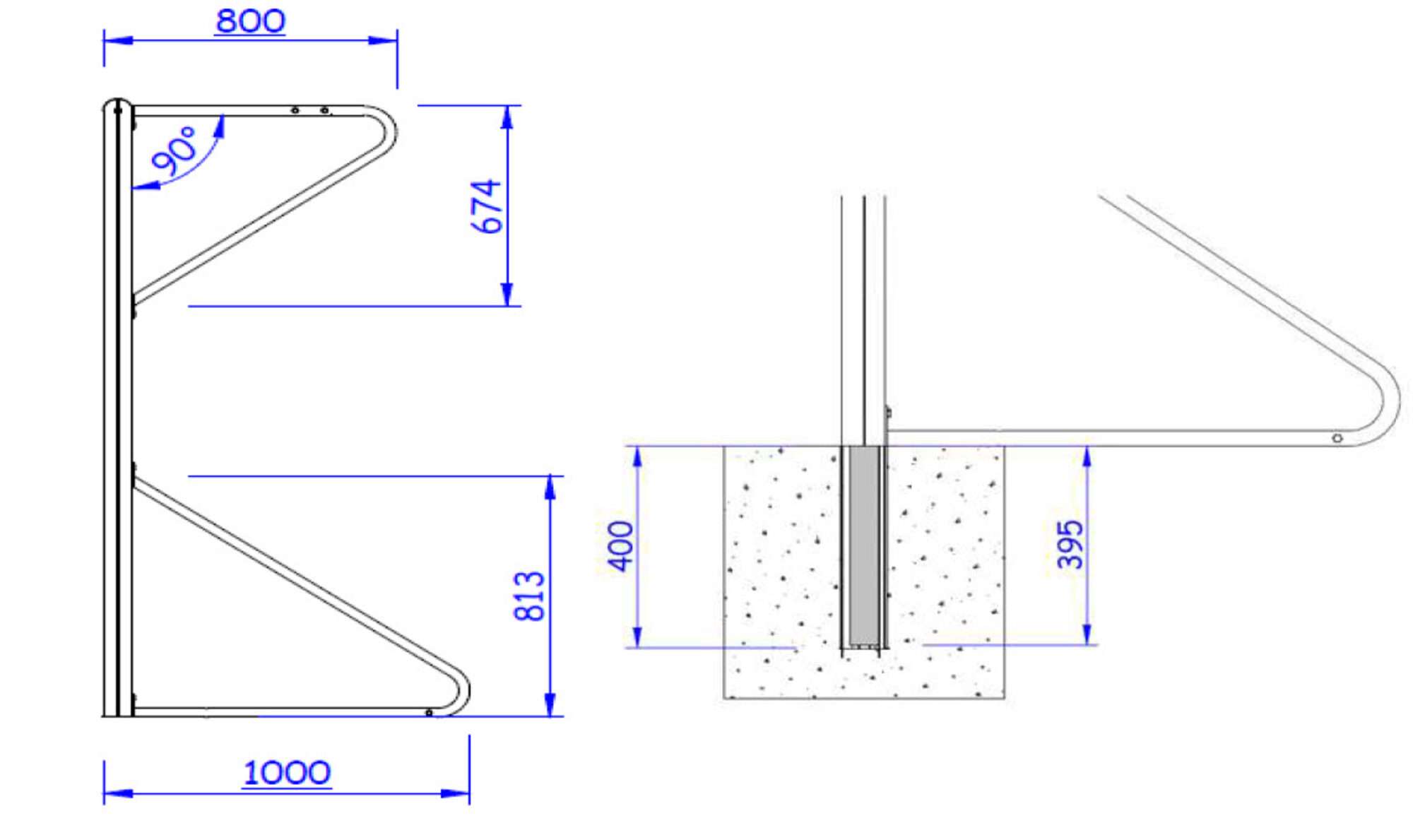 Image du produit : Socketed Handball Goal - Steel