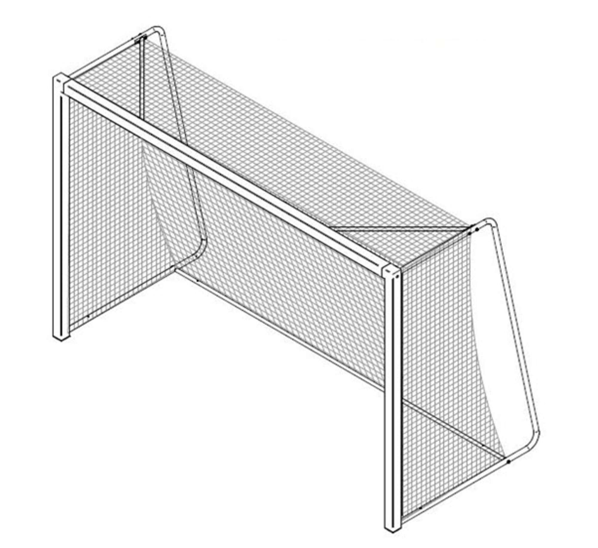 Image du produit : Handbaldoel - Verrijdbaar - Staal of aluminium