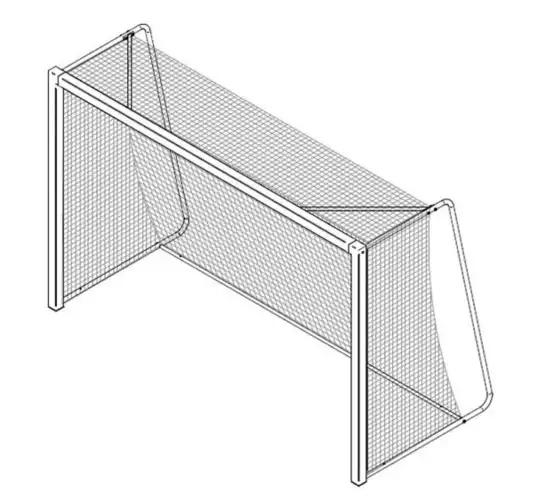 Image du produit : Handbaldoel - Verrijdbaar - Staal of aluminium
