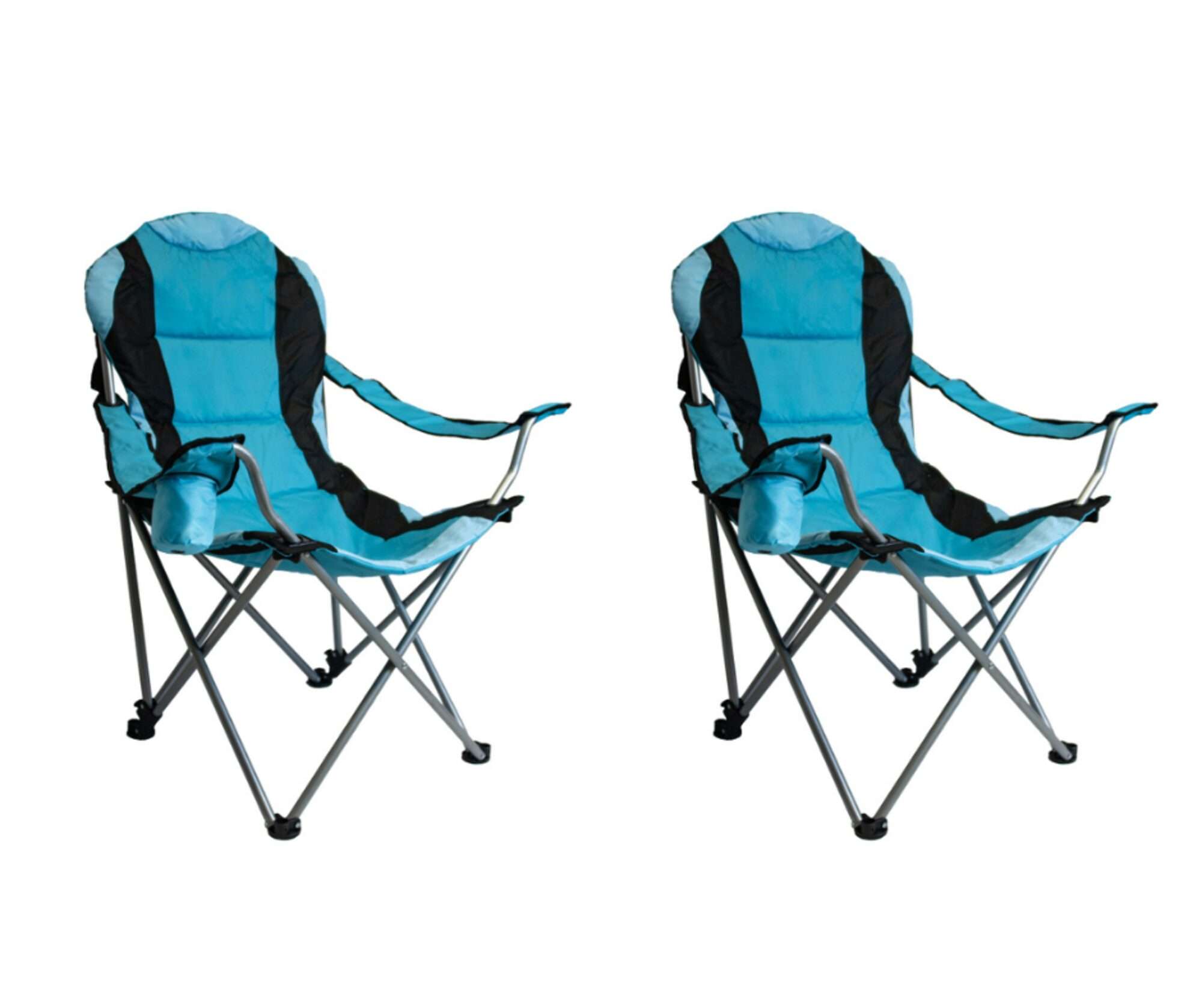 Image du produit : Set van 2 topklasse campingstoelen - Maximaal comfort