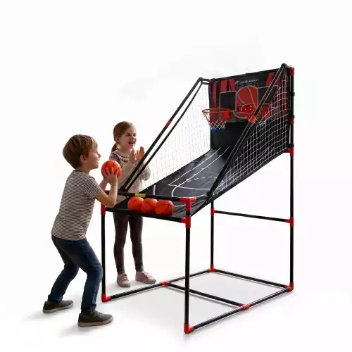 Juego arcade de baloncesto HYES 2 en 1 con dardos para niños de 3 a 12 Juego arcade de baloncesto HYES 2 en 1 con dardos para niños de 3 a 12