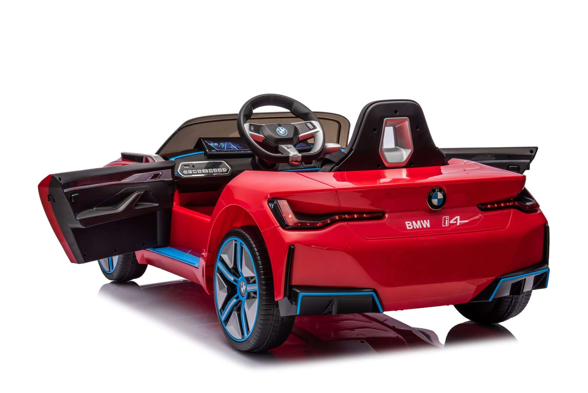 Image du produit : Officiële BMW i4 elektrische kinderauto - Red Metallic (3 tot 8 jaar)