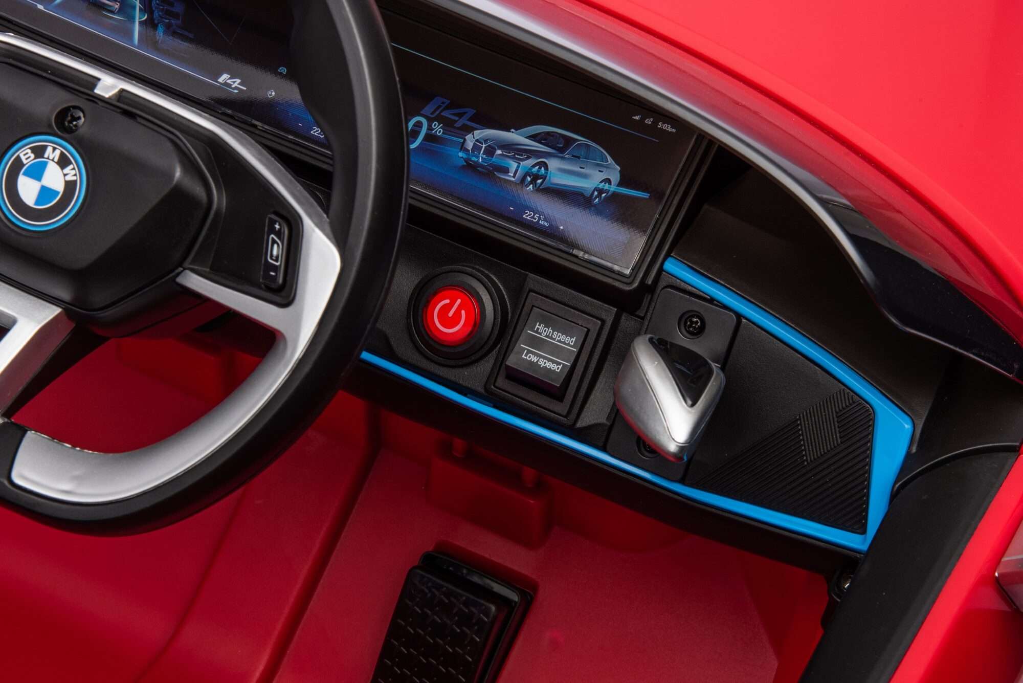 Image du produit : Officiële BMW i4 elektrische kinderauto - Red Metallic (3 tot 8 jaar)