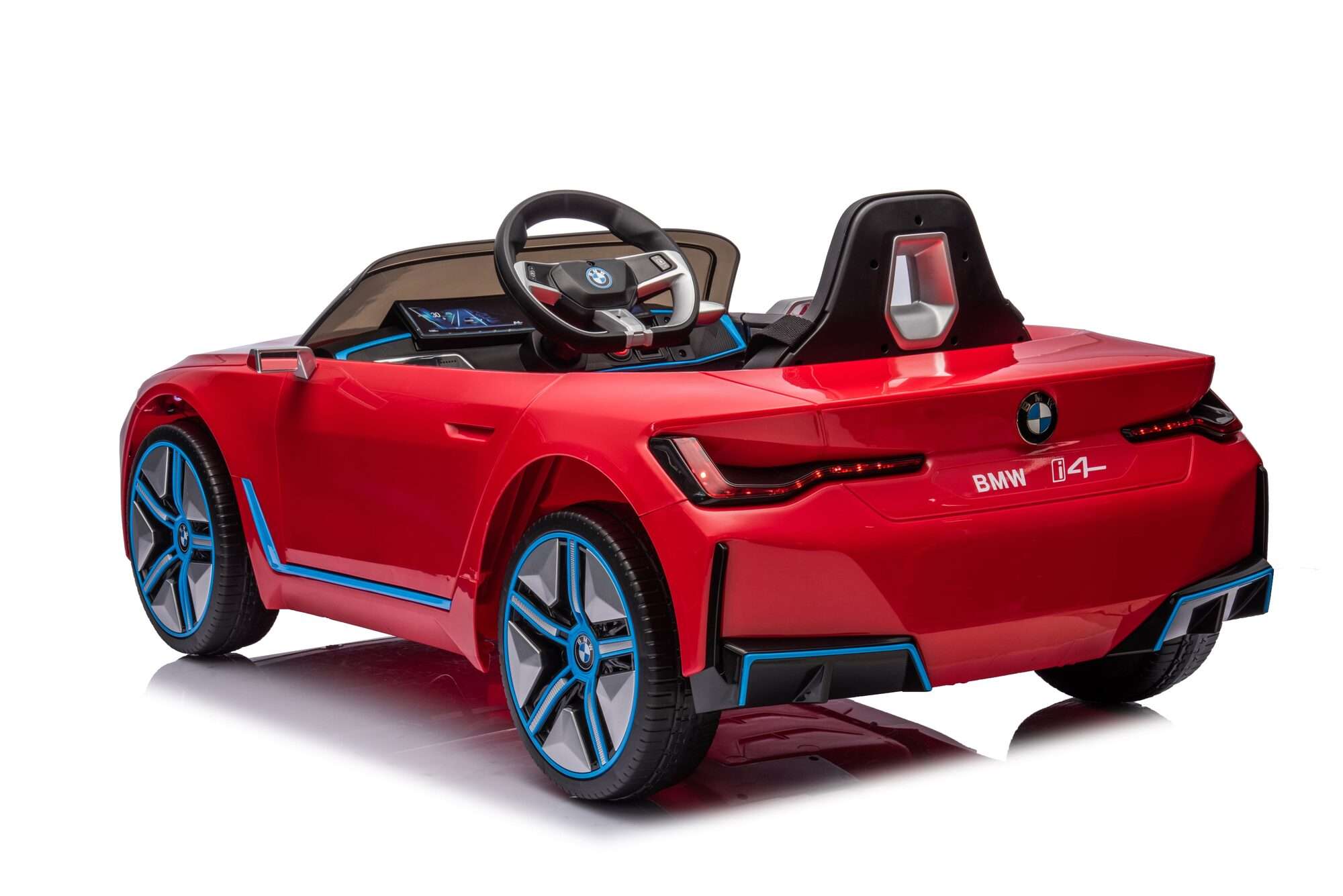 Image du produit : Officiële BMW i4 elektrische kinderauto - Red Metallic (3 tot 8 jaar)