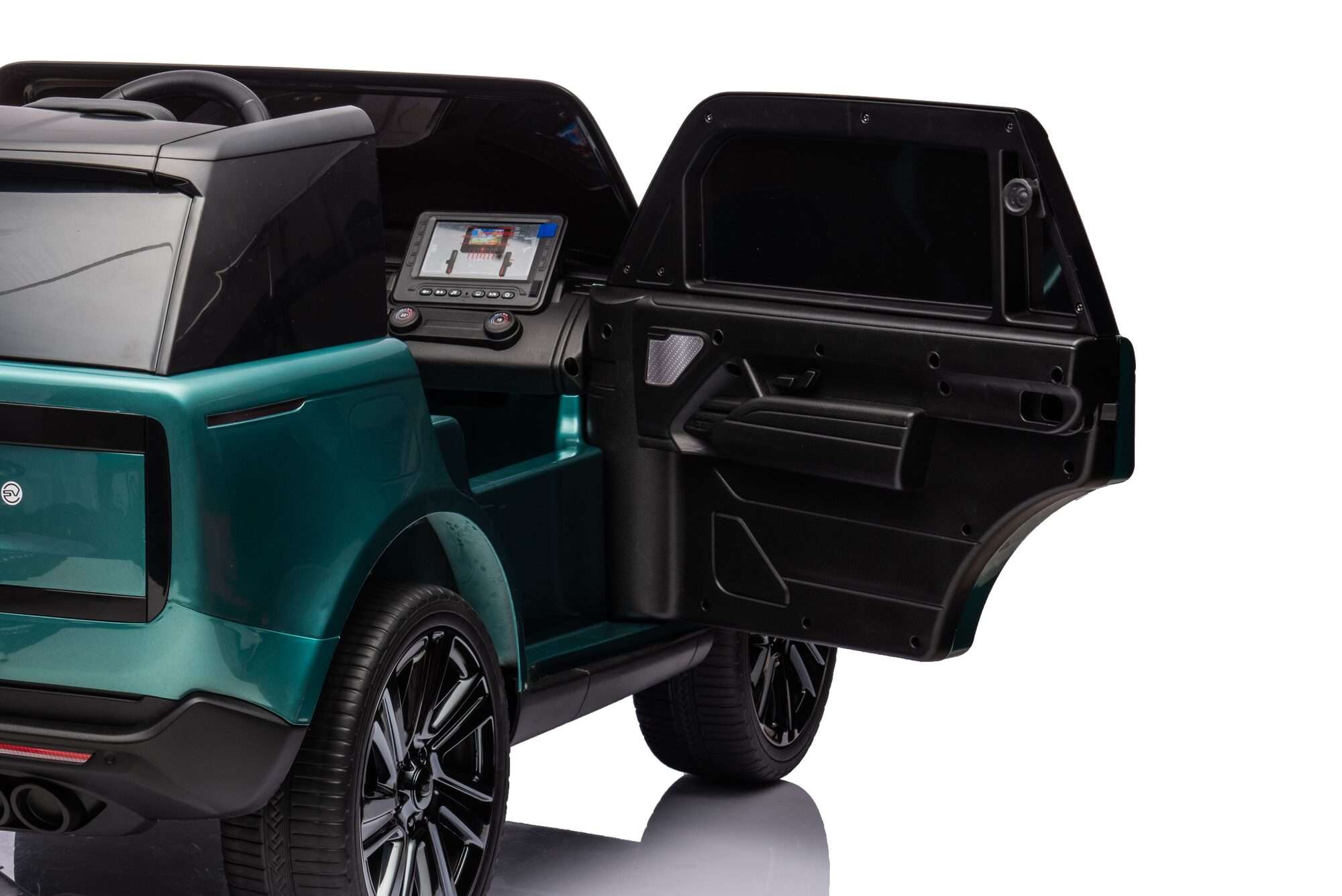 Image du produit : Gelicentieerde Range Rover 2022 elektrische kinderauto - metallic groen (3 tot 8 jaar)