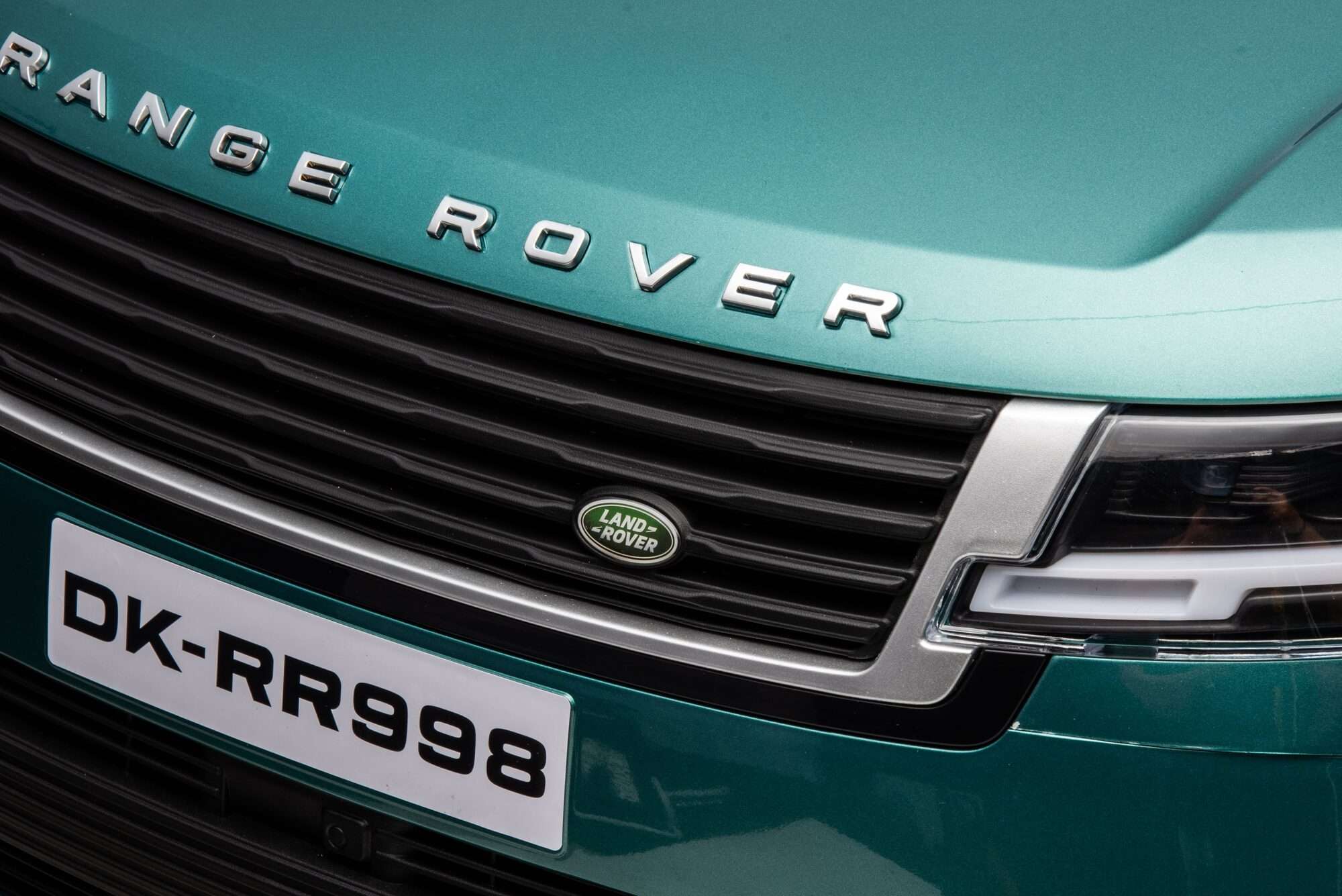 Image du produit : Gelicentieerde Range Rover 2022 elektrische kinderauto - metallic groen (3 tot 8 jaar)