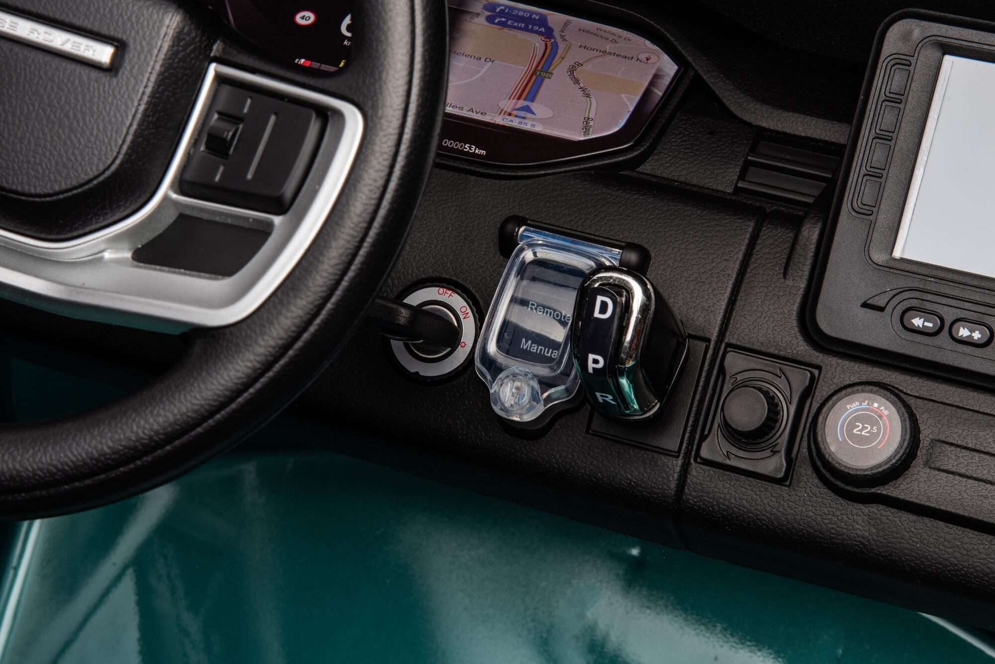 Image du produit : Gelicentieerde Range Rover 2022 elektrische kinderauto - metallic groen (3 tot 8 jaar)