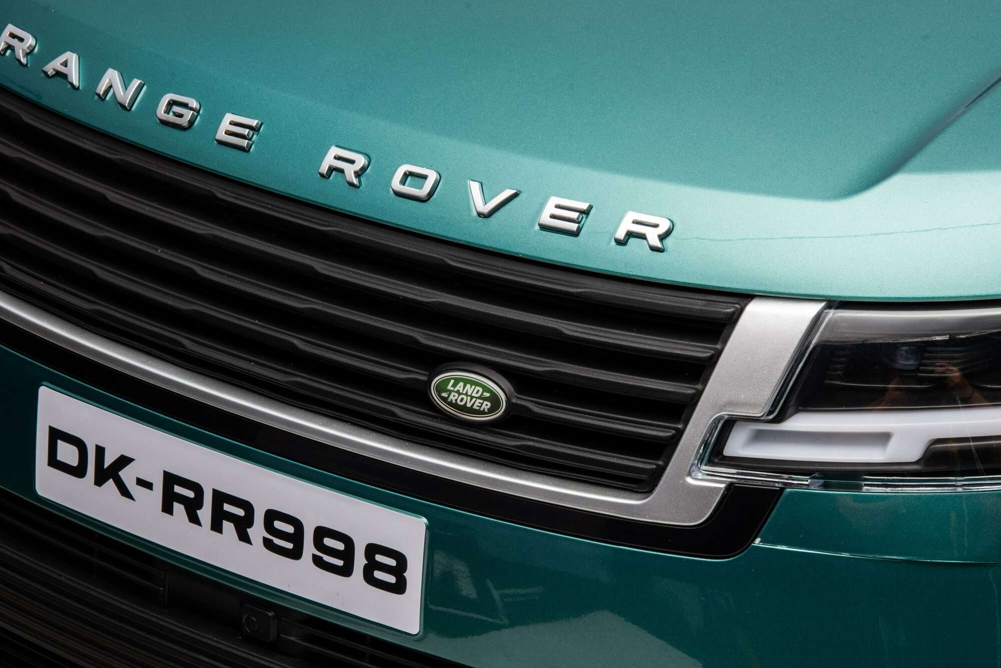 Image du produit : Gelicentieerde Range Rover 2022 elektrische kinderauto - metallic groen (3 tot 8 jaar)