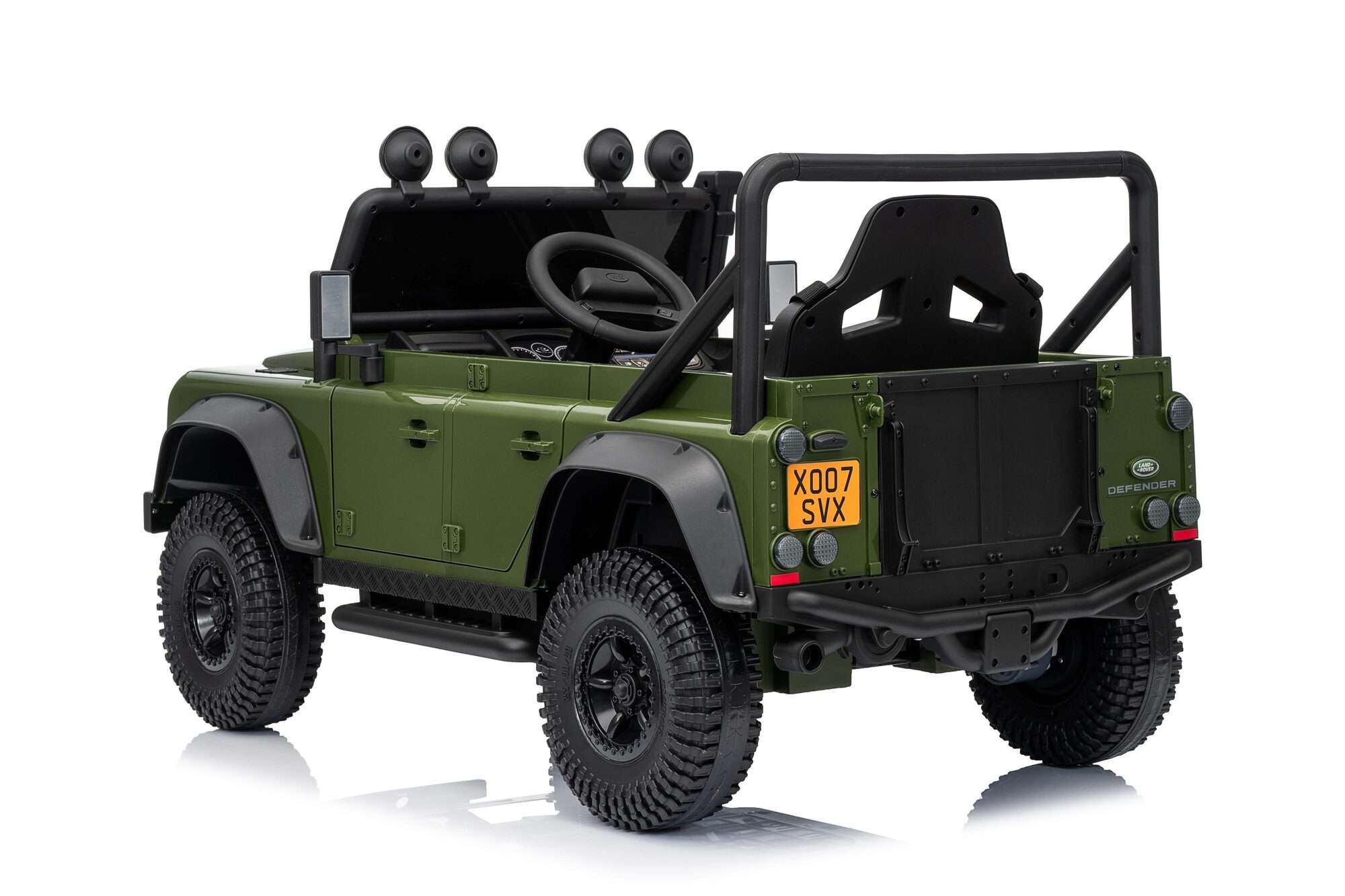 Image du produit : Land Rover Defender 110 SVX elektrische kinderauto - Legergroen (3 tot 8 jaar)