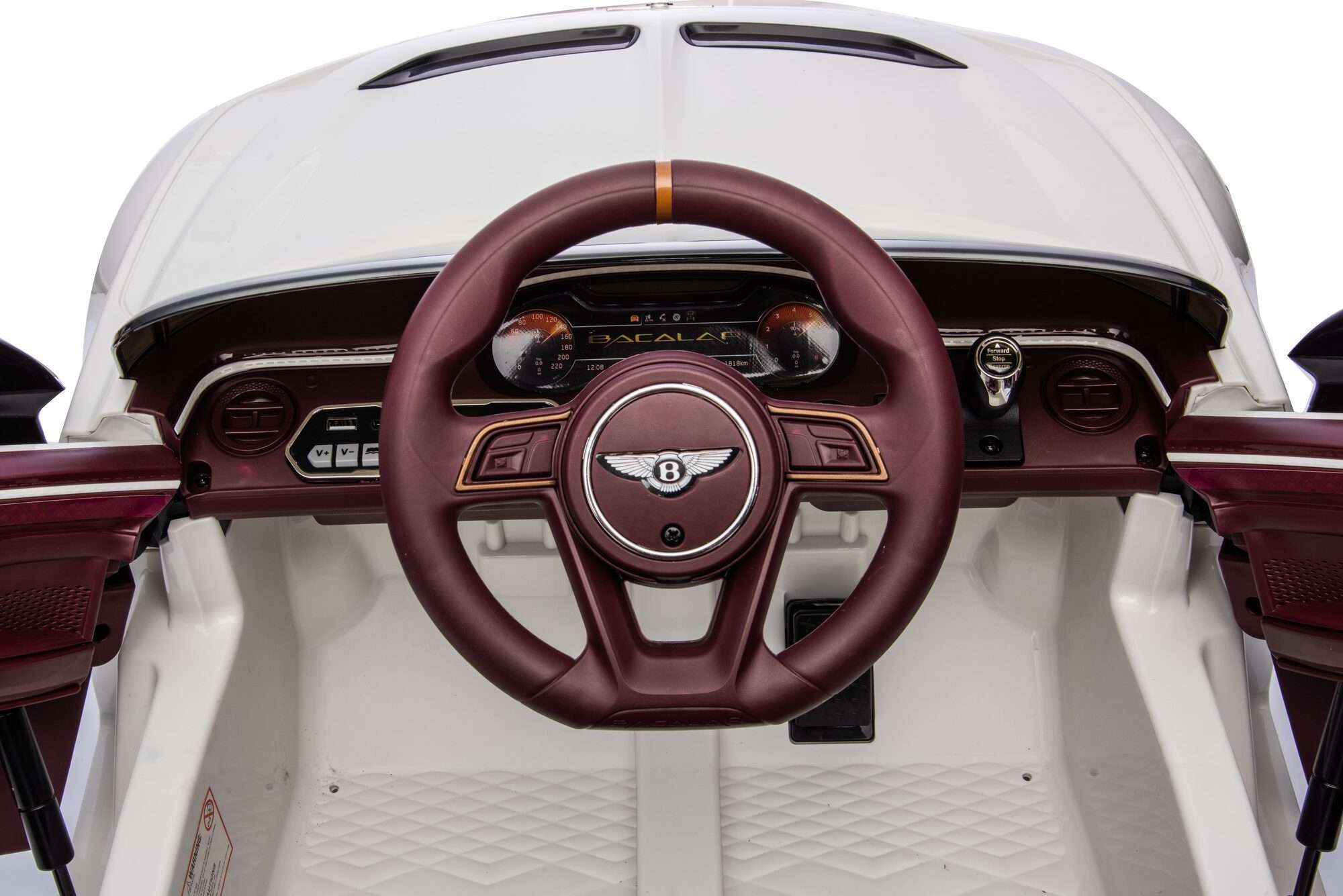 Image du produit : Bentley Bacalar Officiële Elektrische Auto voor Kinderen - Wit (3 tot 8 jaar)