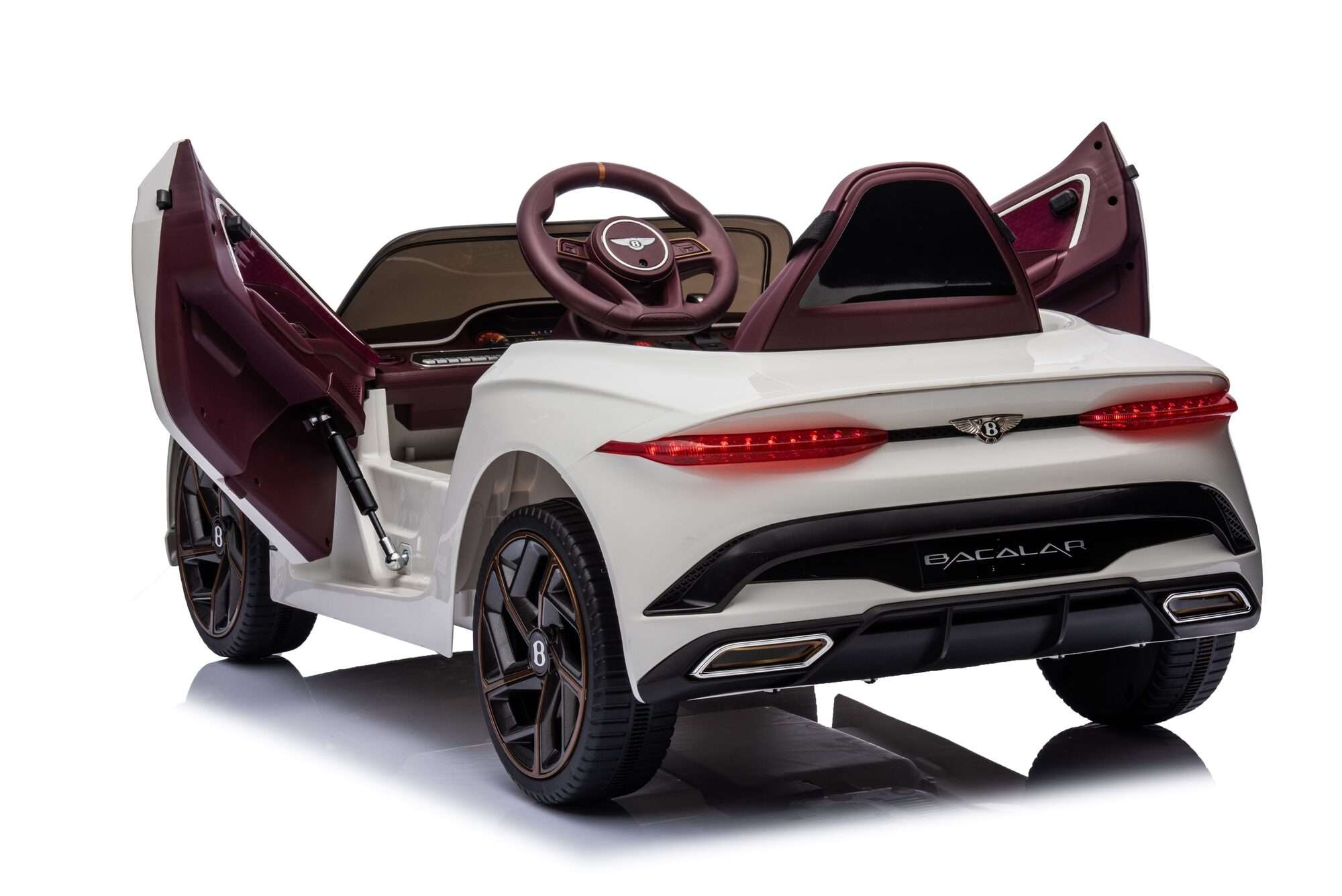 Image du produit : Bentley Bacalar Officiële Elektrische Auto voor Kinderen - Wit (3 tot 8 jaar)