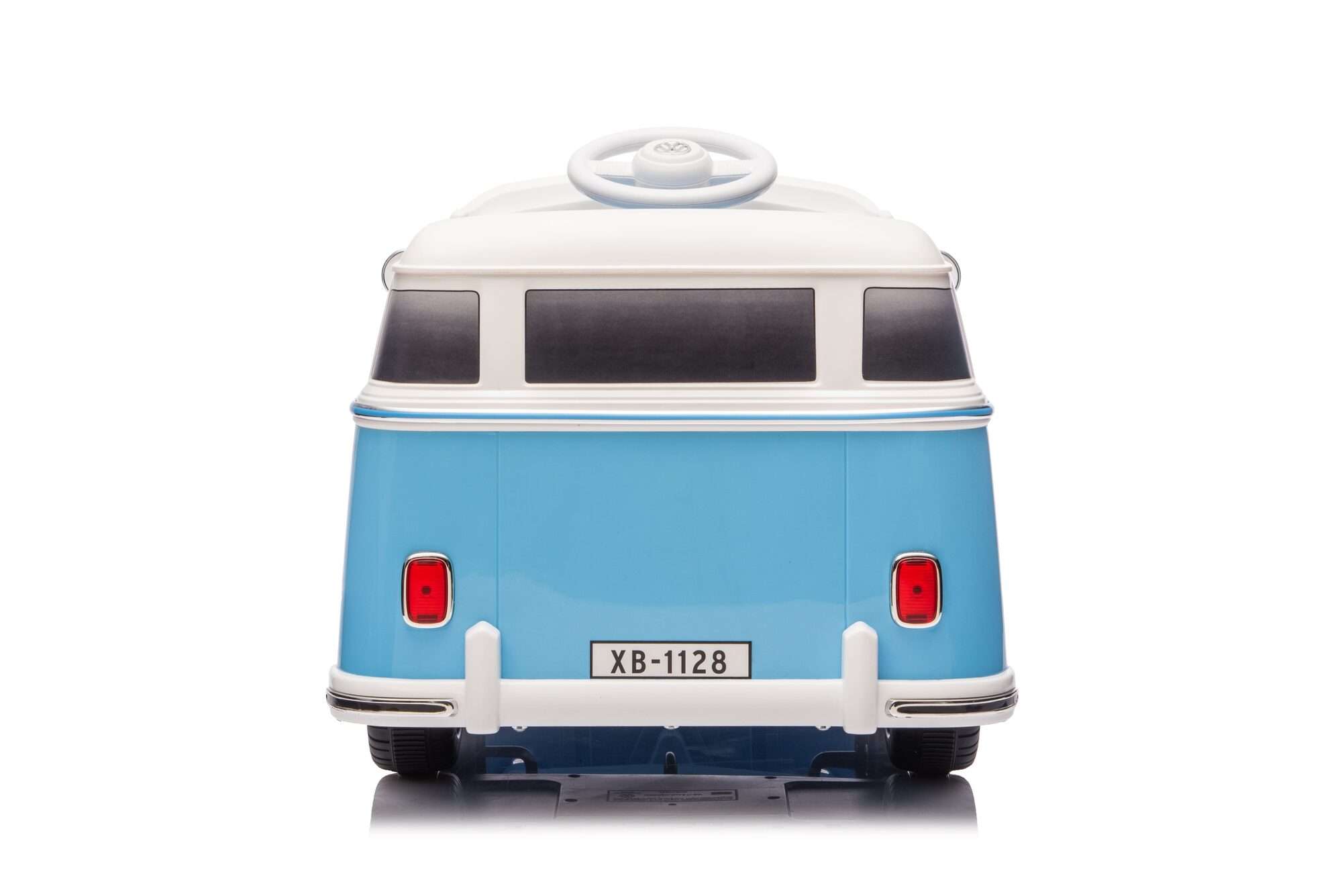 Image du produit : Volkswagen Officiële Elektrische Kinderauto - Blauw & Wit (3 tot 8 jaar)