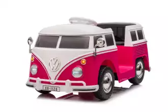 Volkswagen Officiële Elektrische Kinderauto - Roze & Wit (3 tot 8 jaar)
