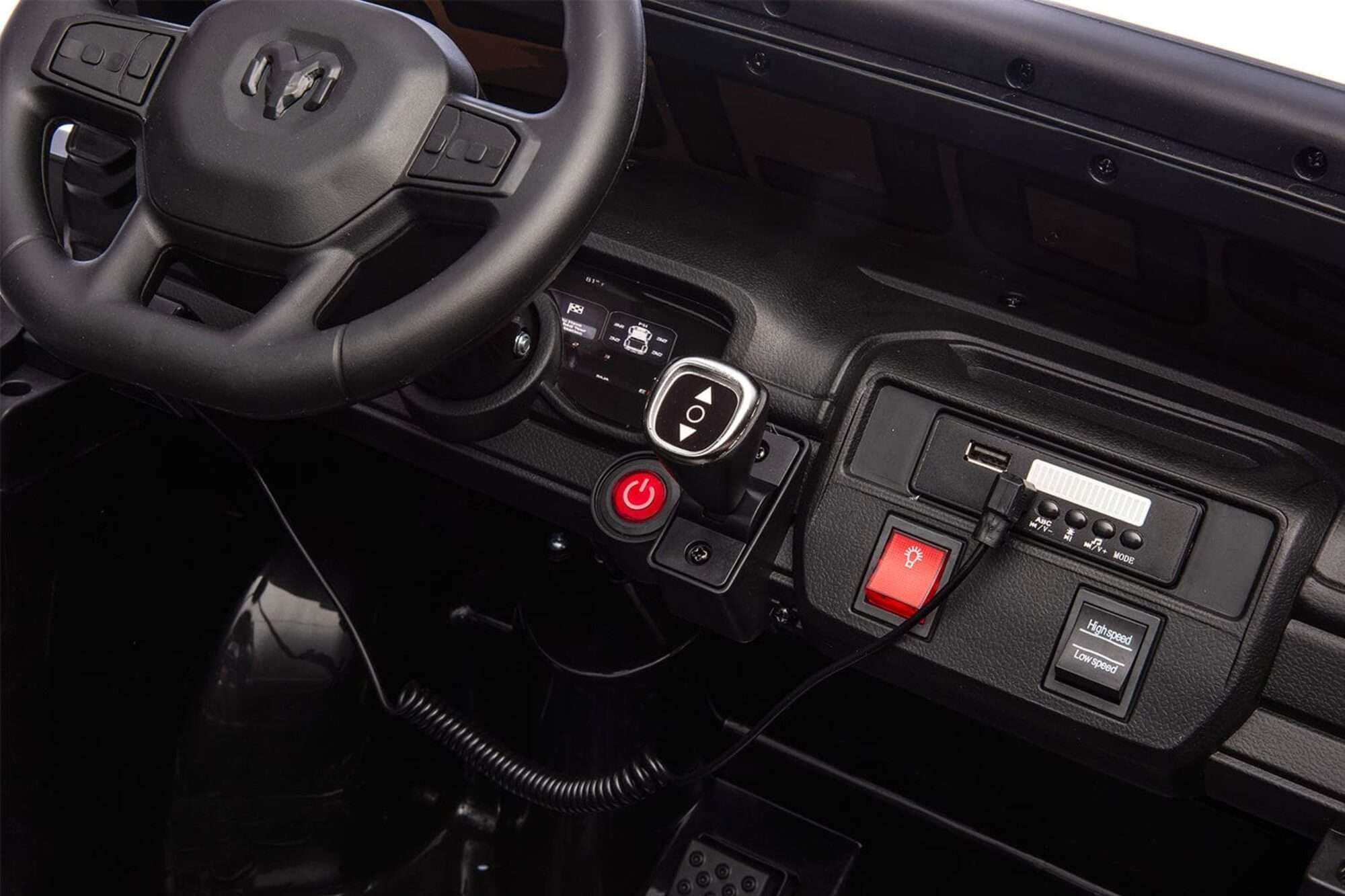 Image du produit : Gelicentieerde RAM 1500 RHO Police Super Truck in zwarte kleur (3-8 jaar)